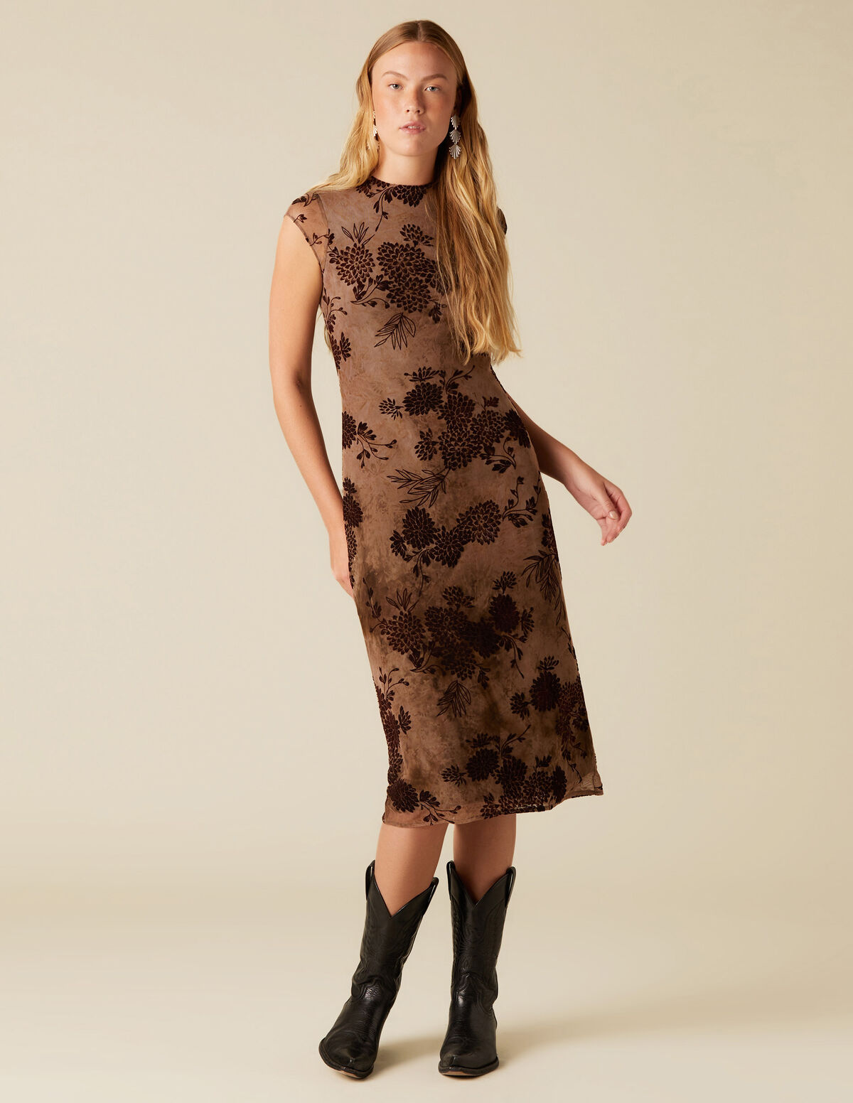 ROBE FLEUR TULLE NOIRE