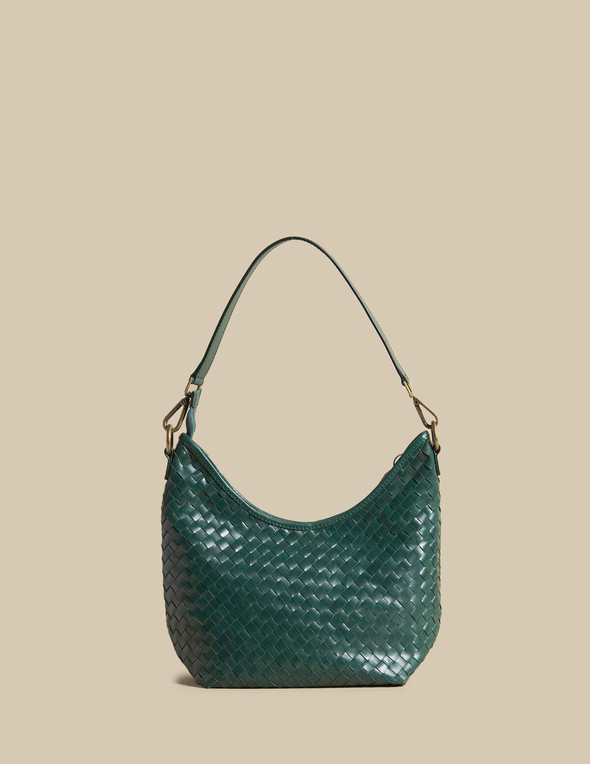 BOLSO TRENZADO MINI MARRÓN