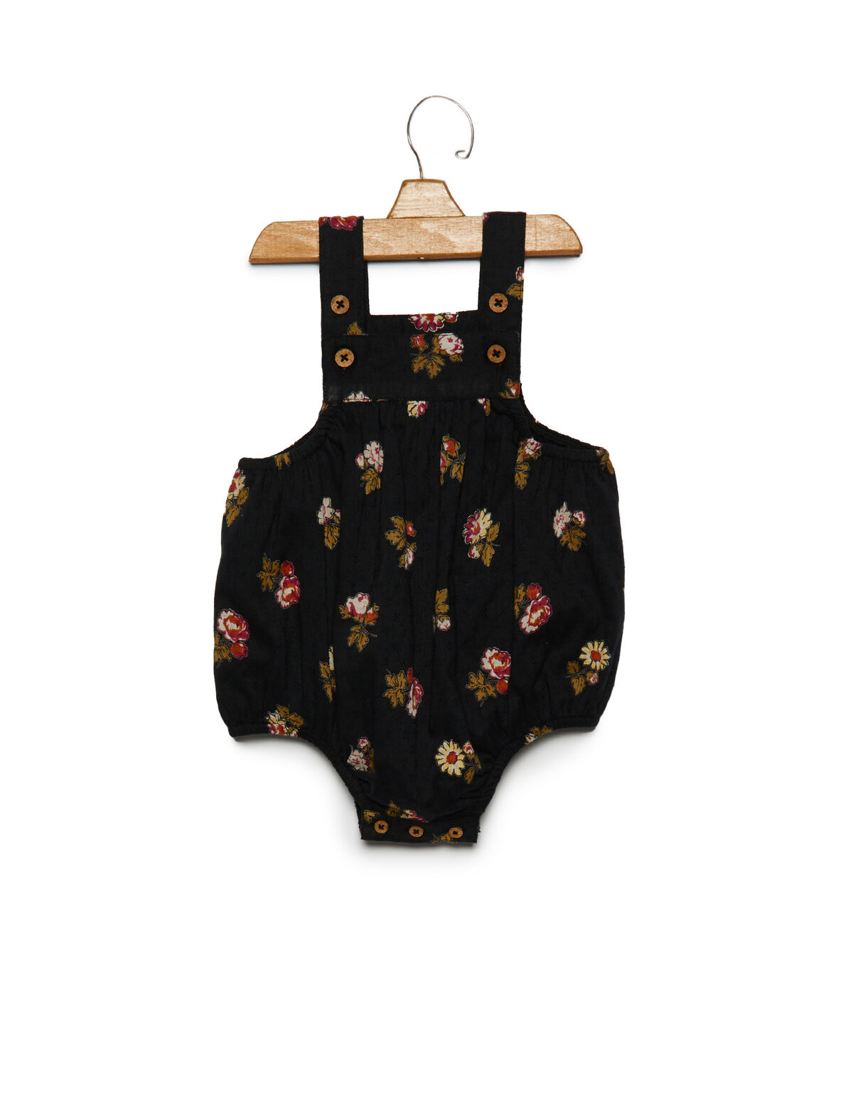 MAROON FLORAL PLAYSUIT