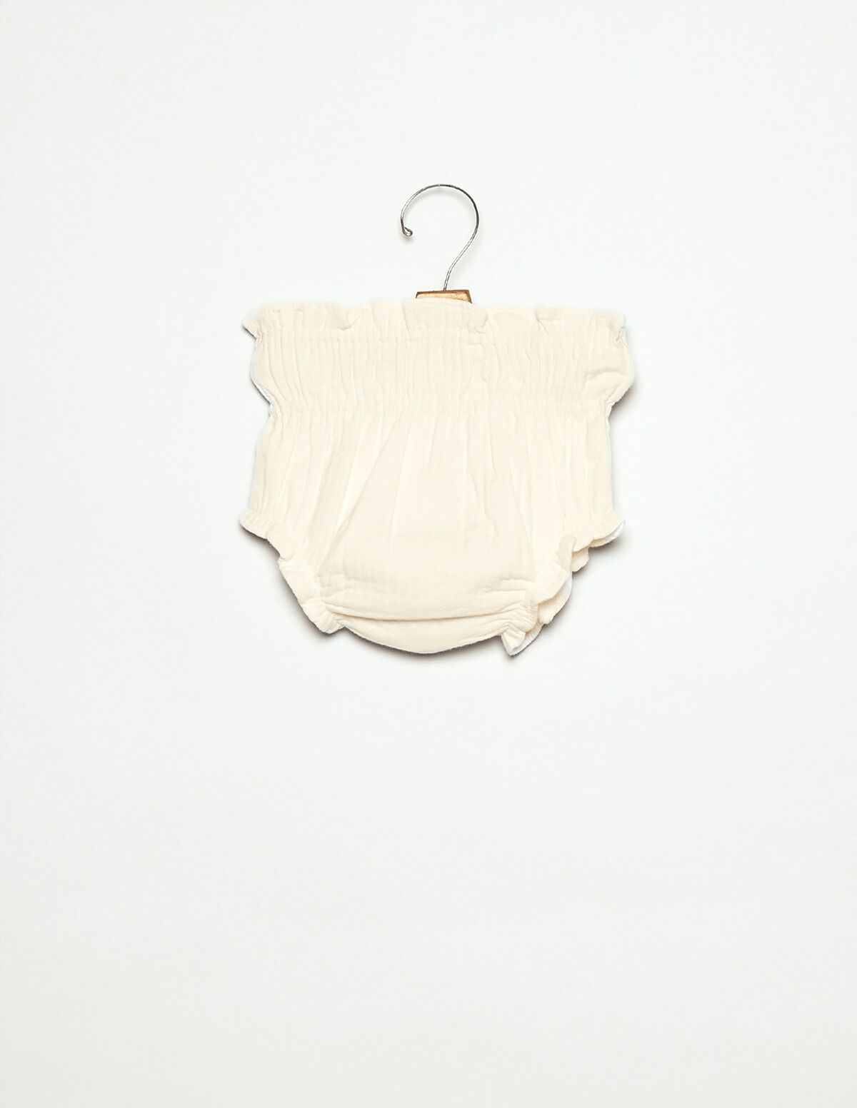 WHITE PIQU&Eacute; BLOOMERS