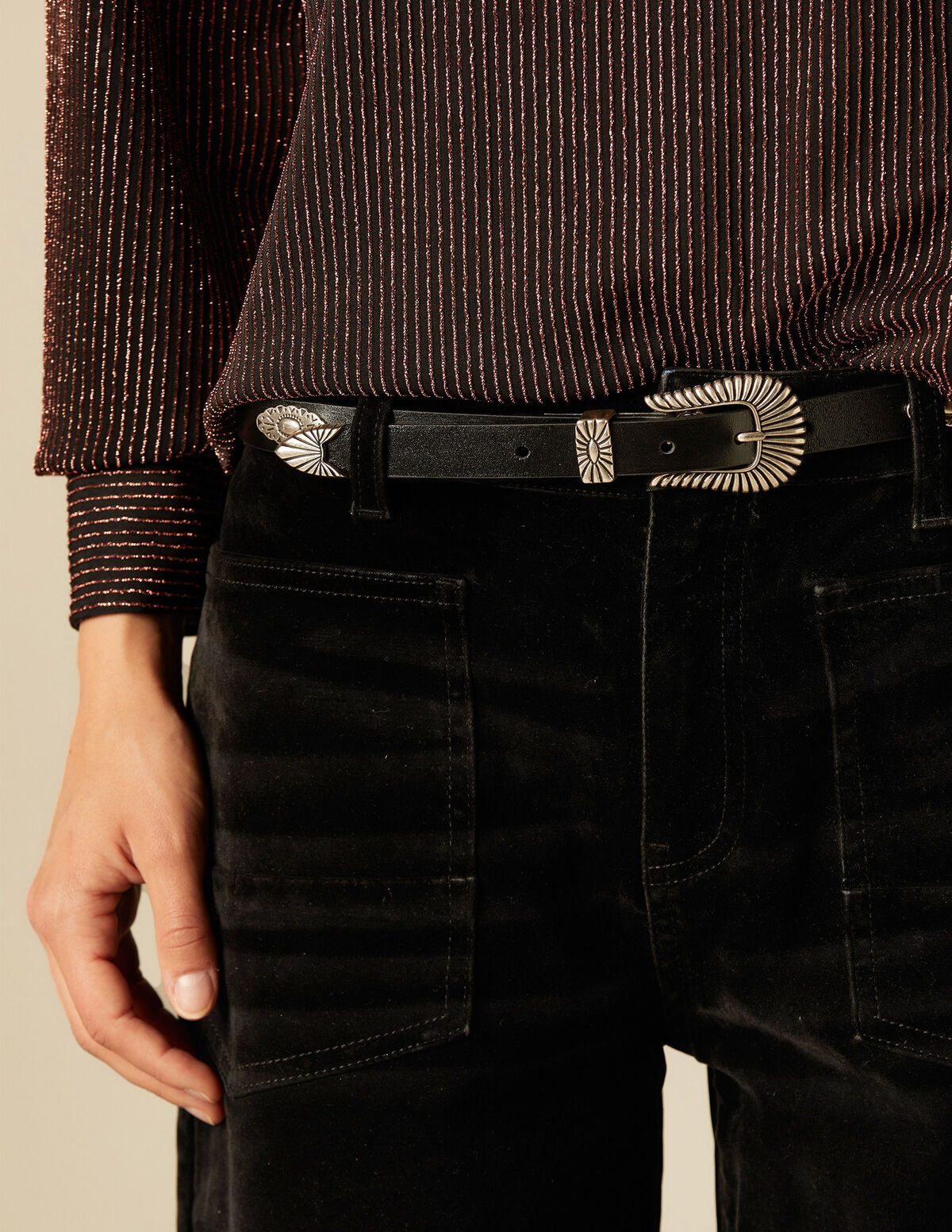 CHERRY COWBOY BELT
