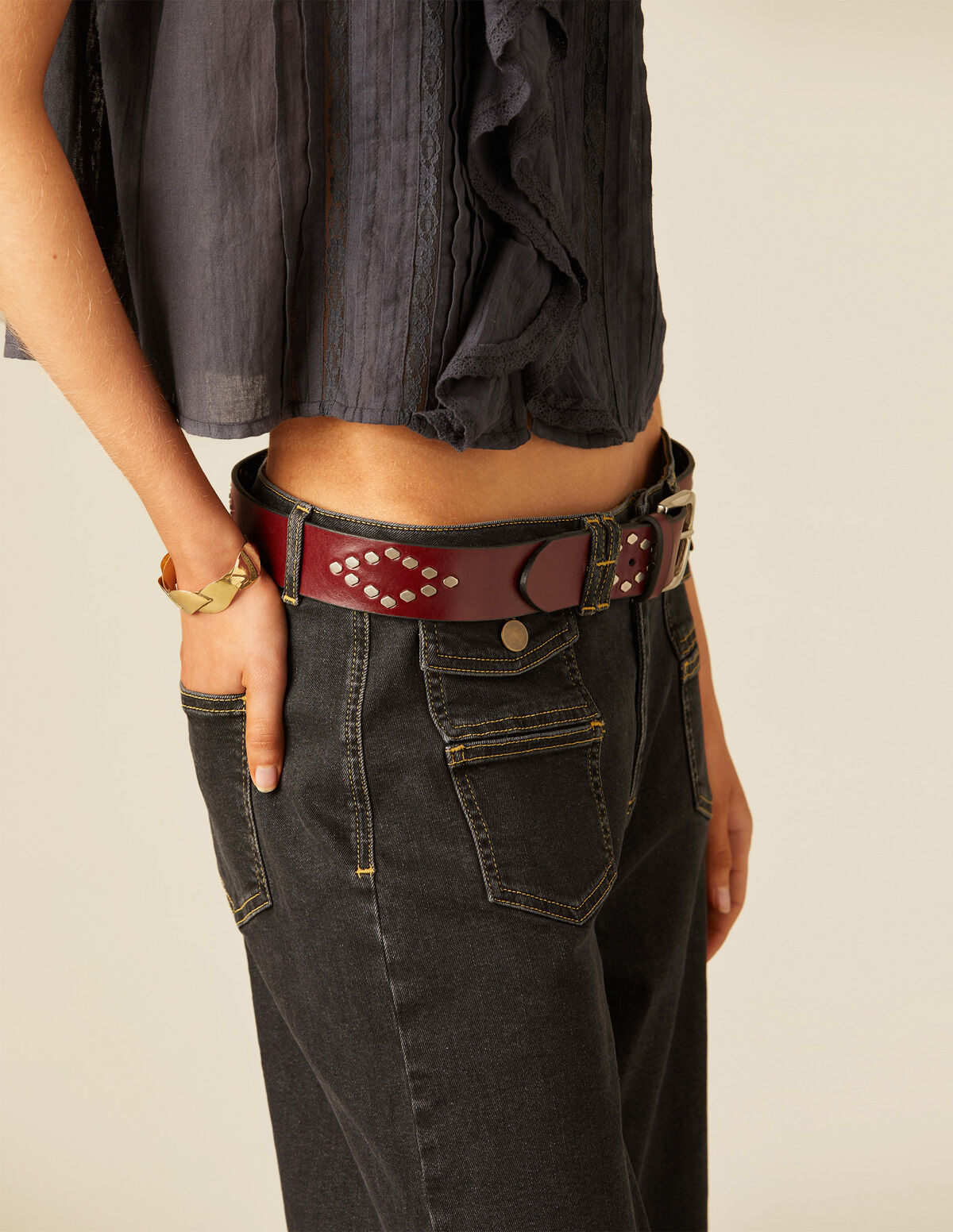 ANTHRACITE MIX TROUSERS POCKETS