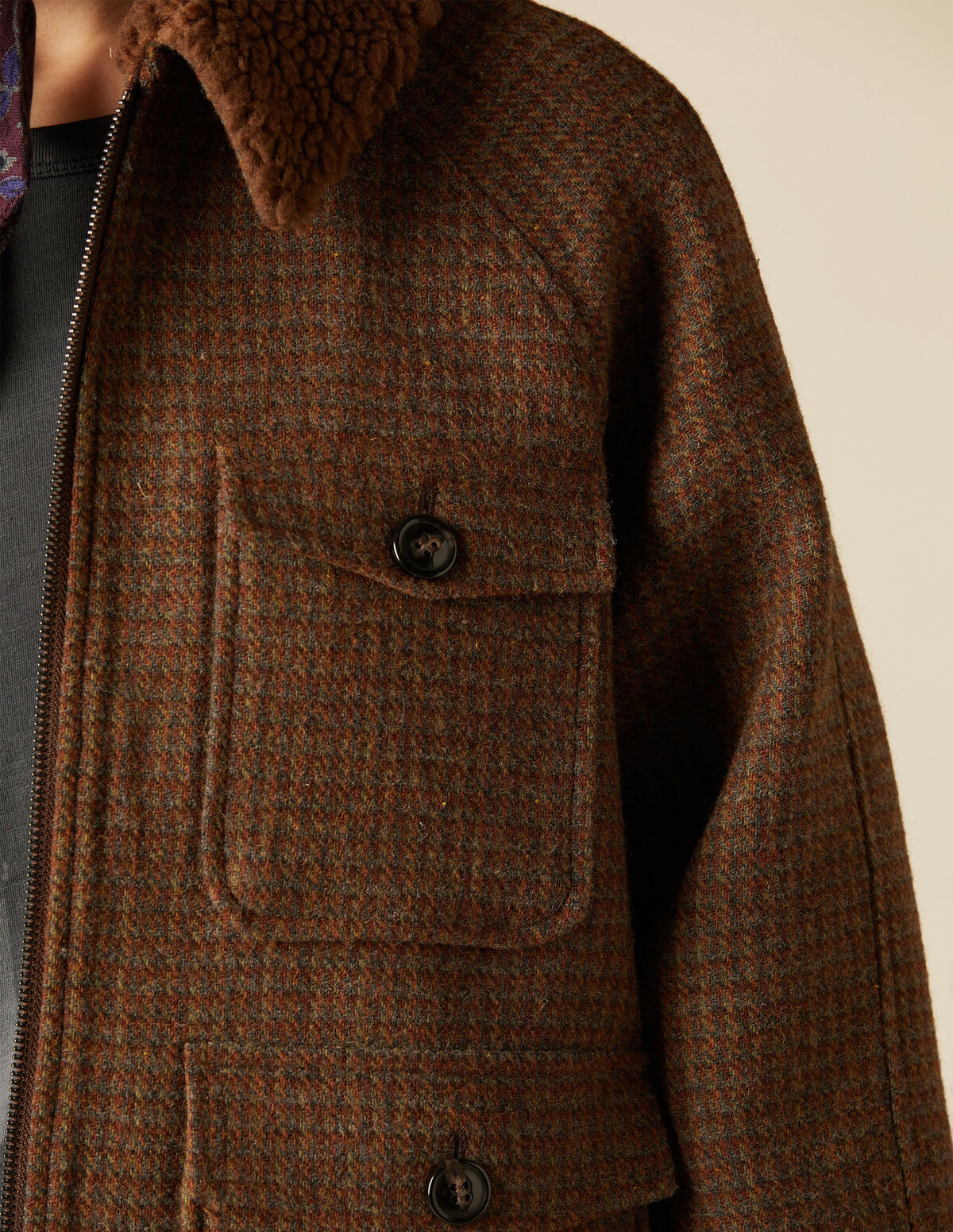 GREY CHECKED JACKET