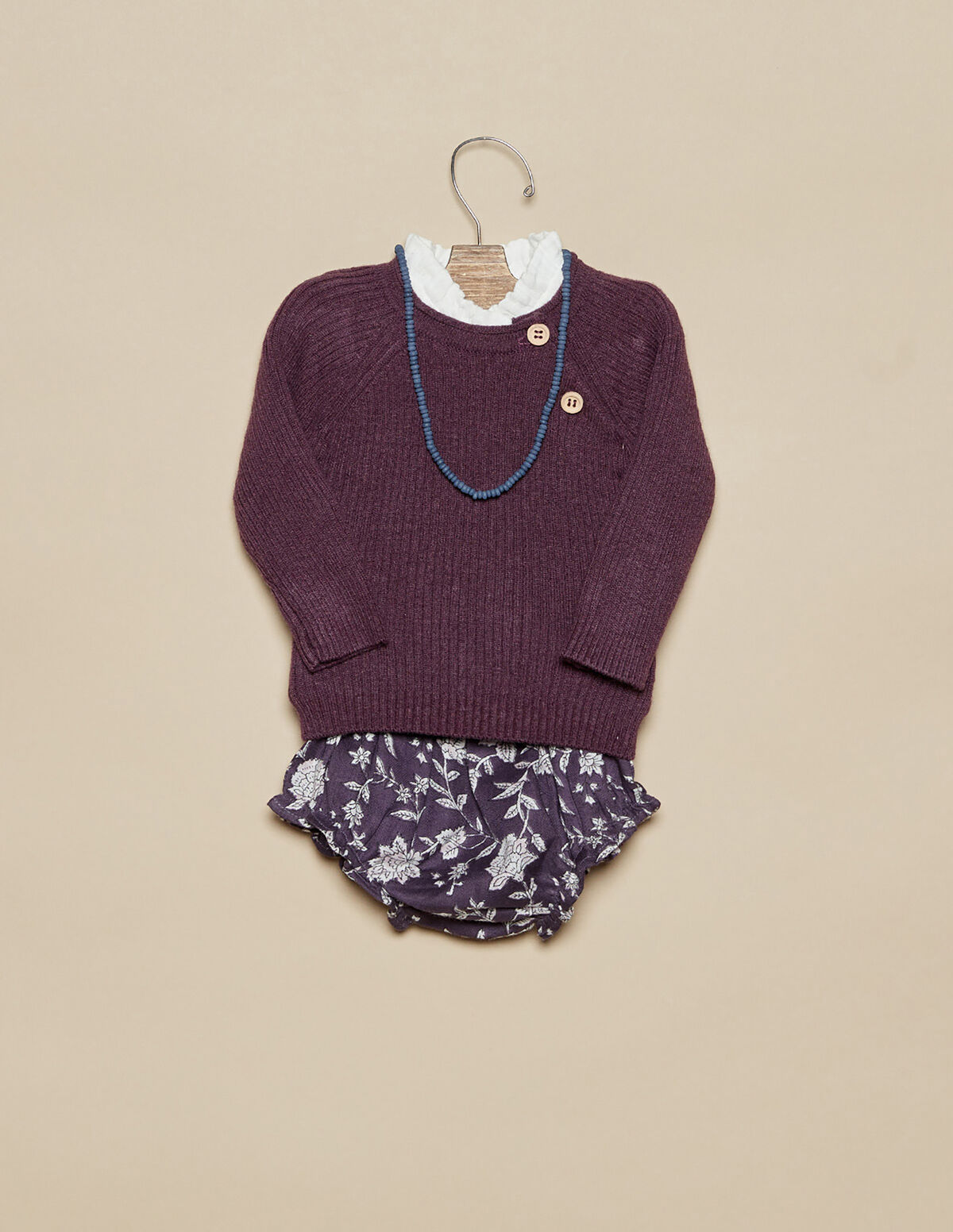 PULL CÔTELÉ MARRON