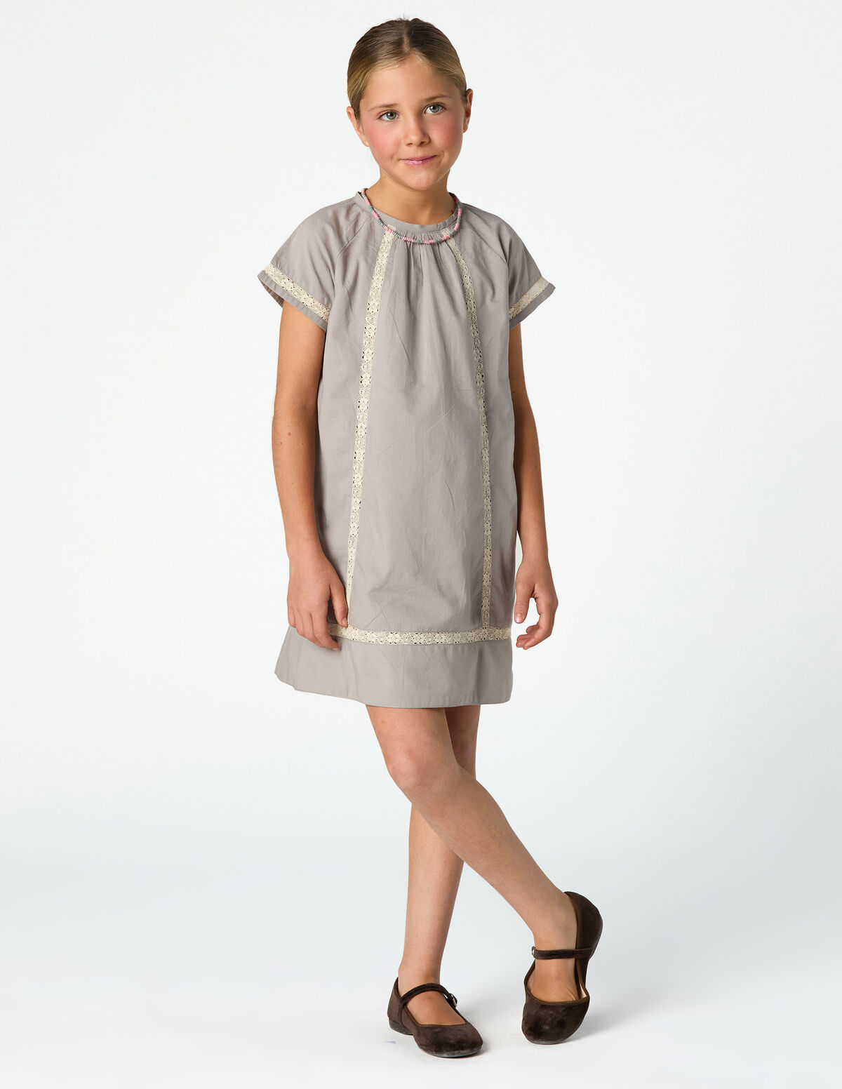 VESTIDO BANDE DENTELLE POND