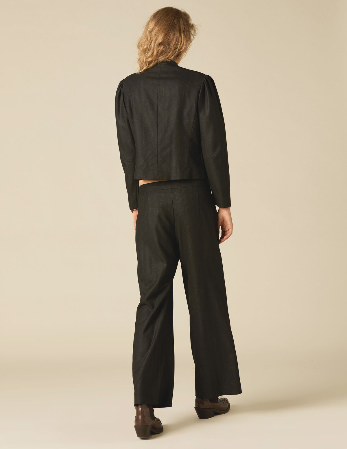 FLOWER BUTTON TROUSERS