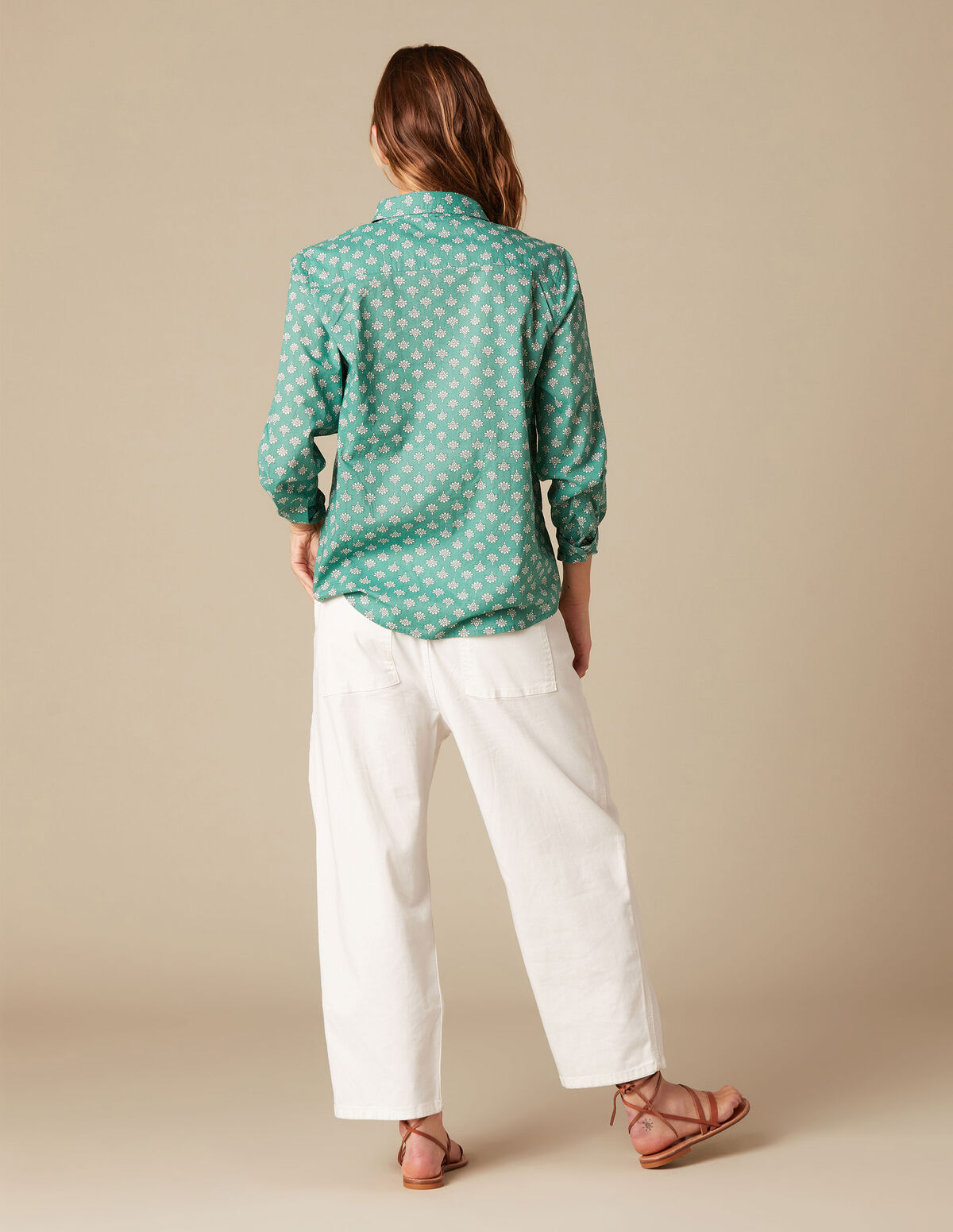 CAMISA HOJAS AZUL