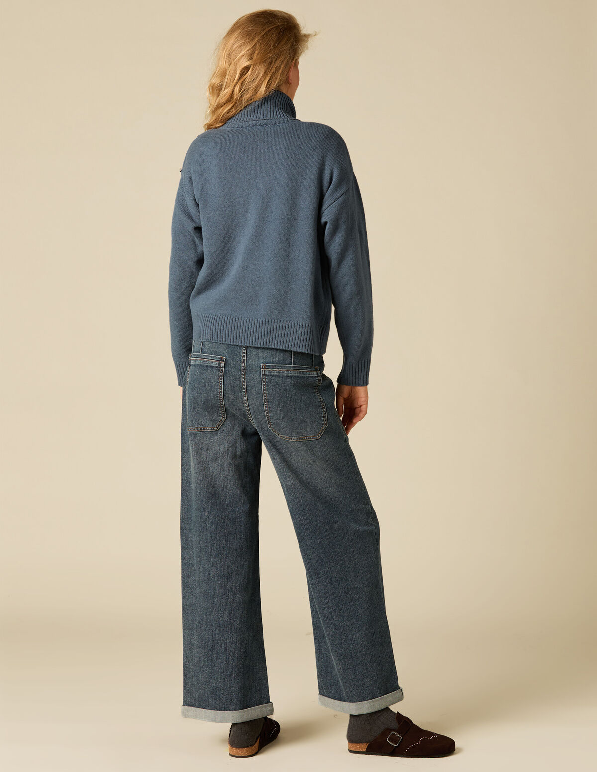 PEBBLE STARS TURTLENECK JUMPER