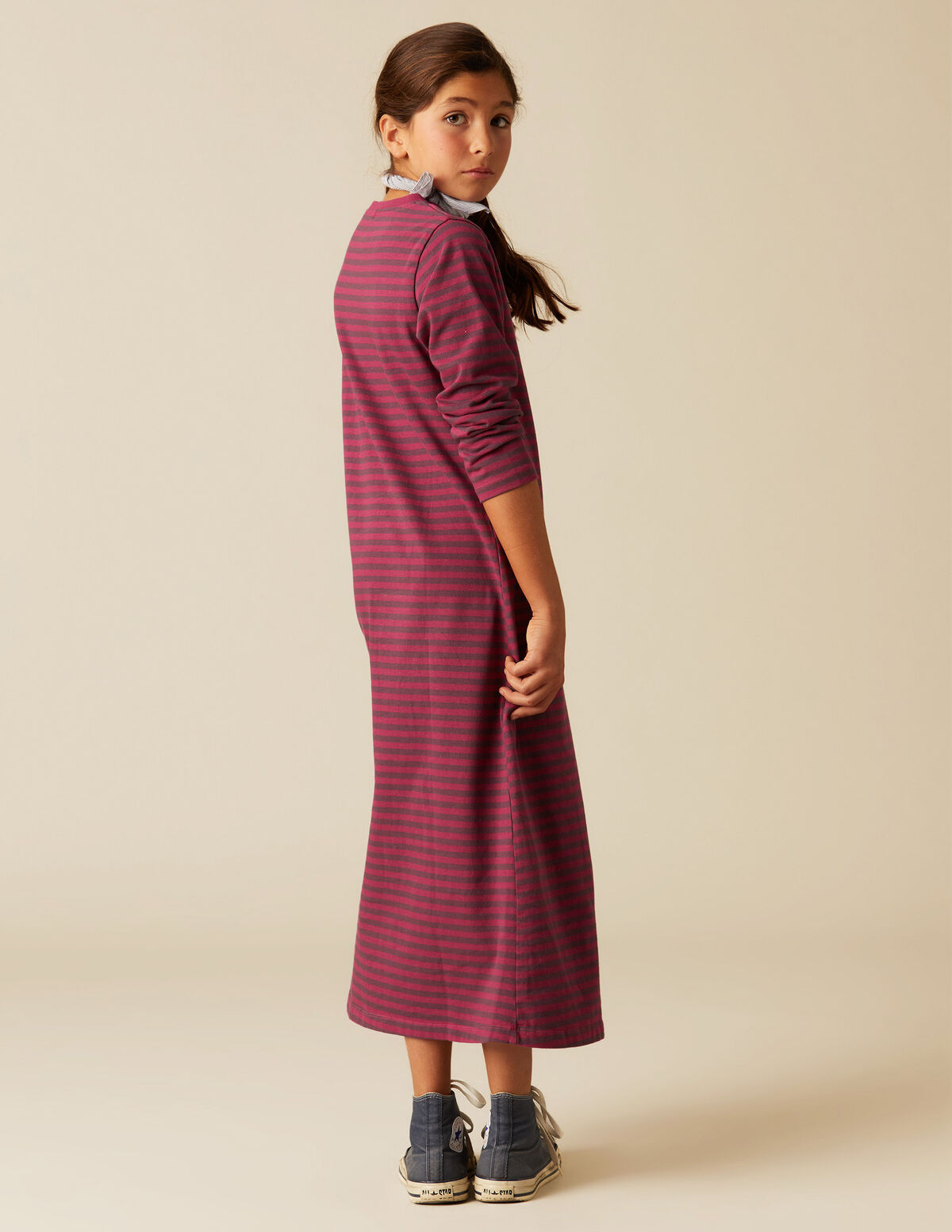 VESTIDO RAYAS AZUL