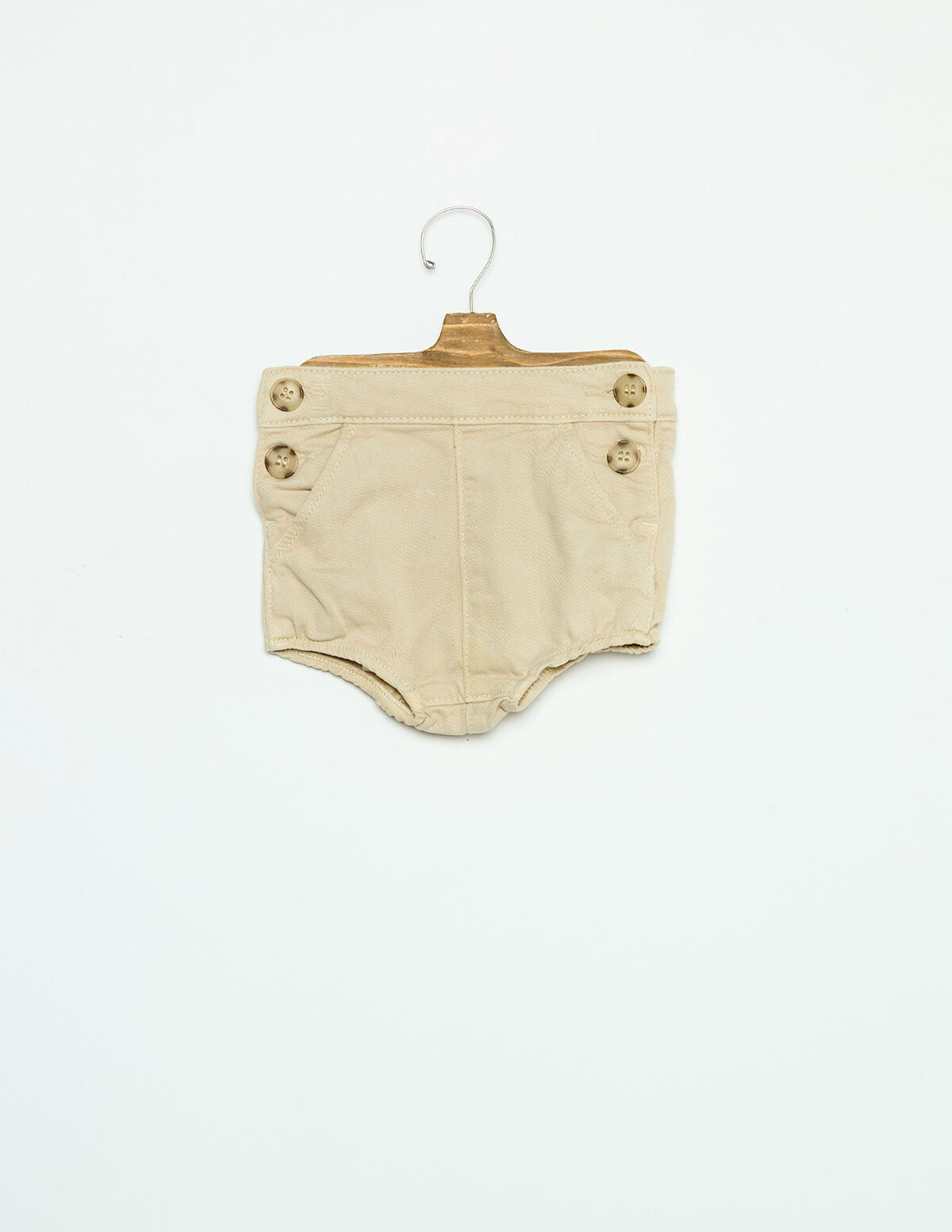 WHITE DENIM BLOOMERS