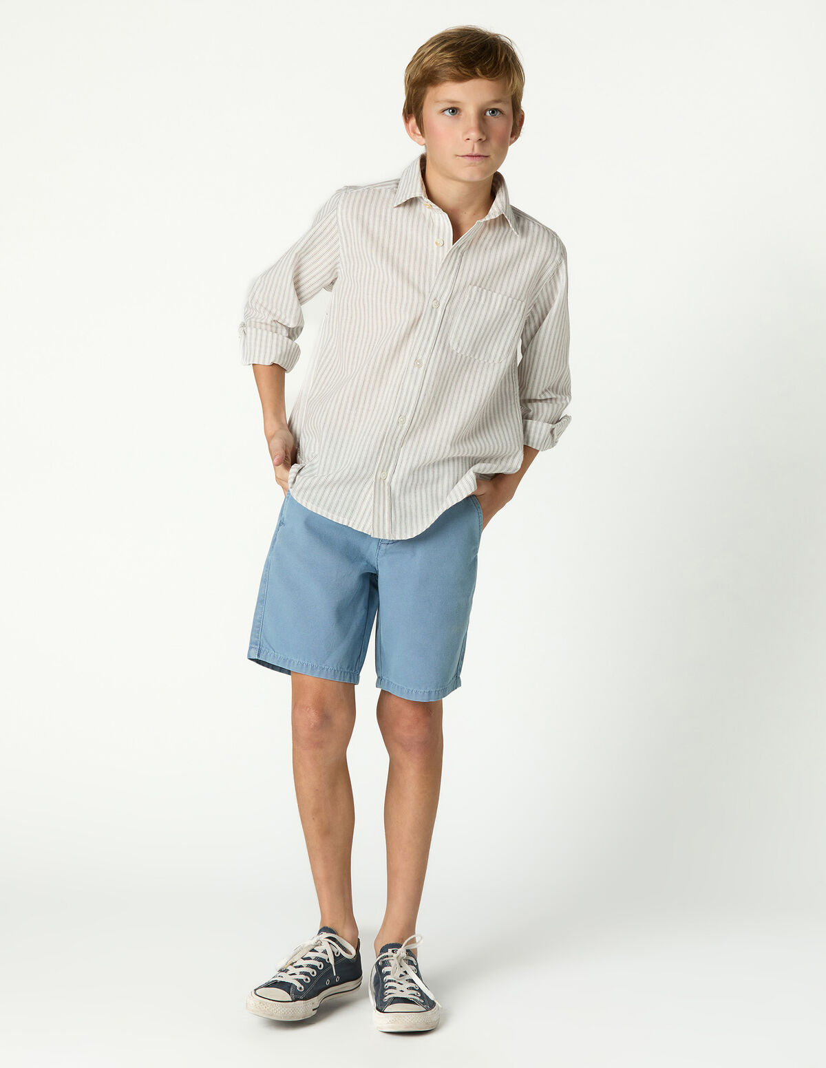 ANILINE BLUE CHINO SHORTS