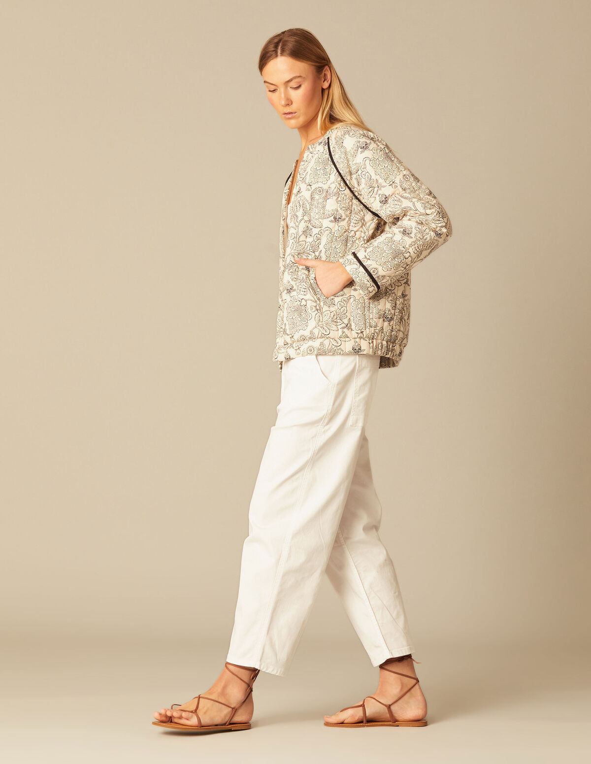 ANTHRACITE FLOWER JACKET