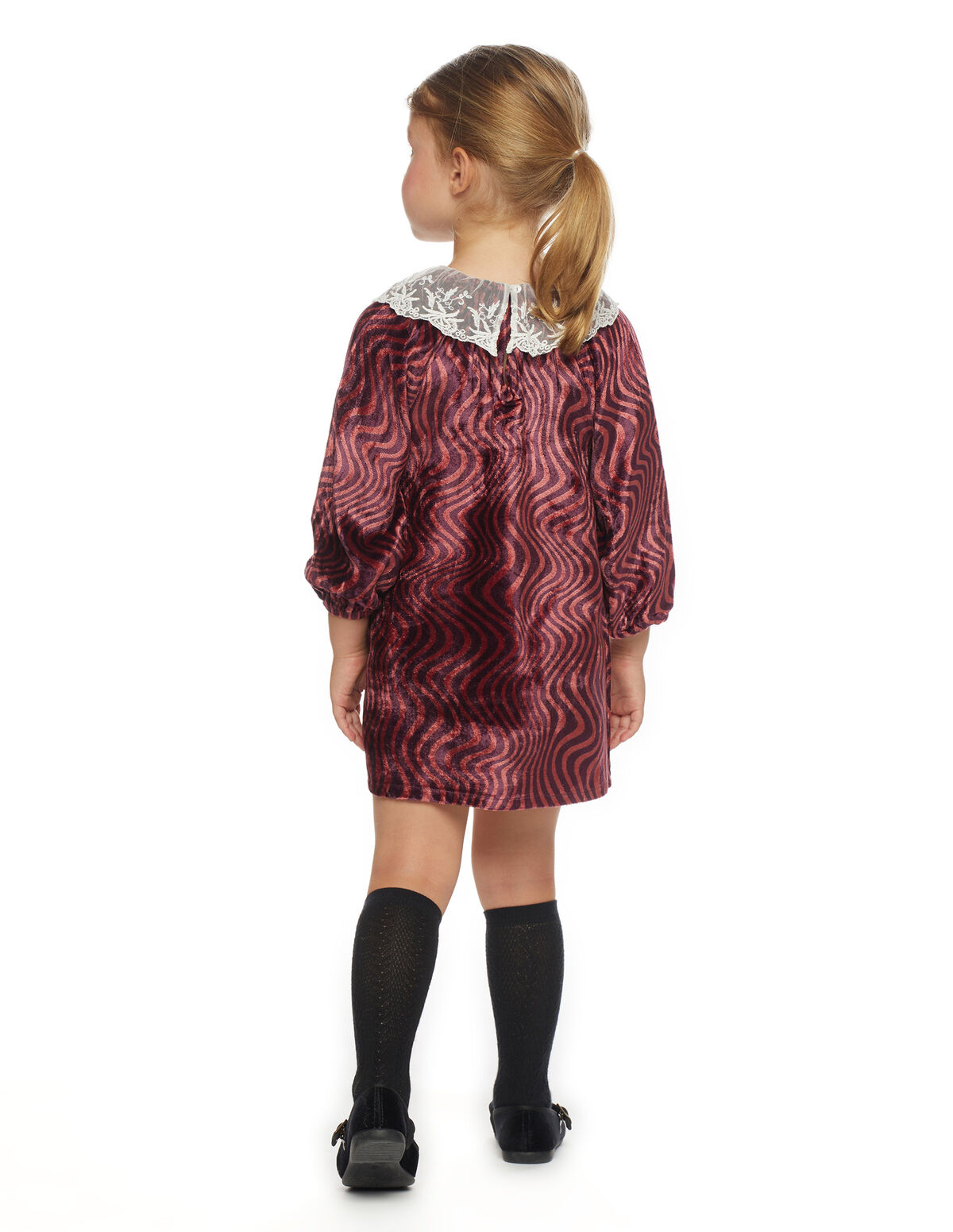 ROBE FINITIONS ONDULÉES VELOURS