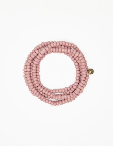 Long pink beaded necklace - Necklaces - Nícoli