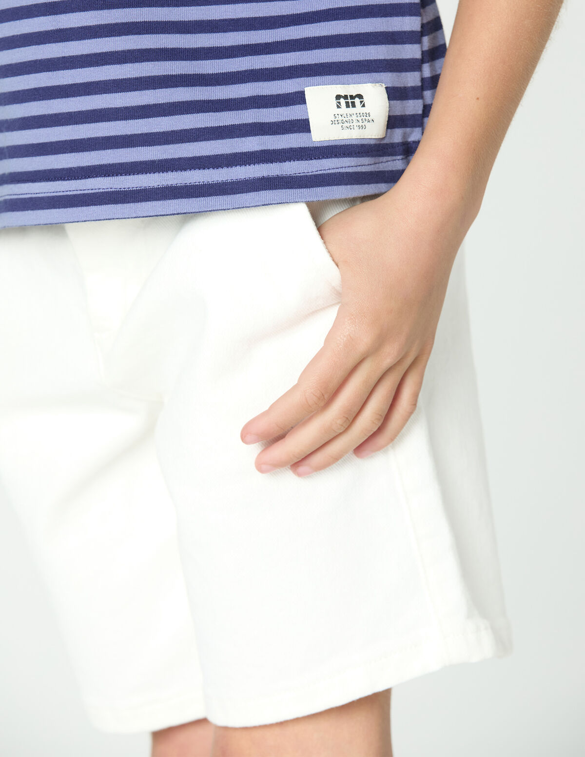 T-SHIRT RISCAS AZUIS