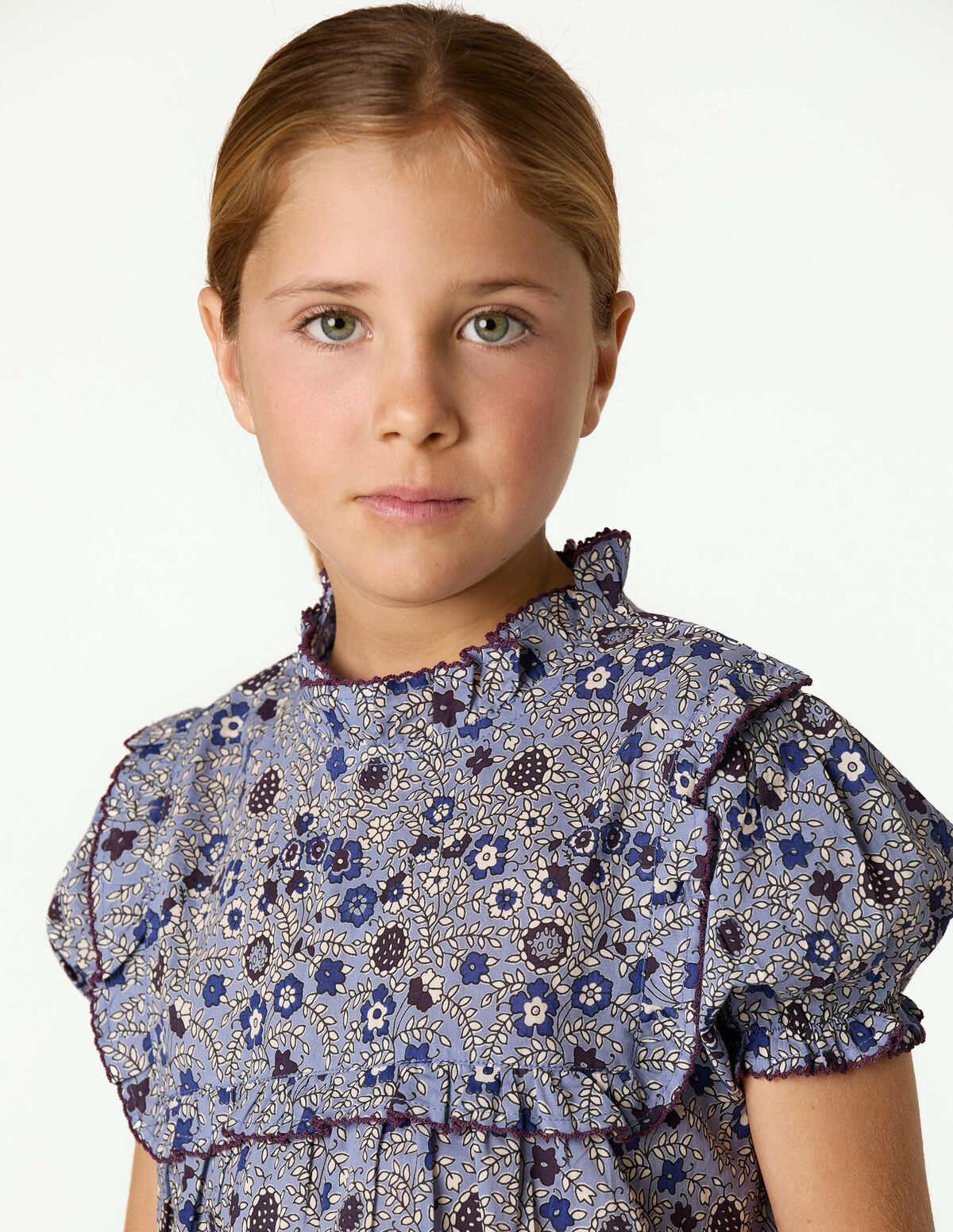 BLUE FLORAL PRINT SHIRT 