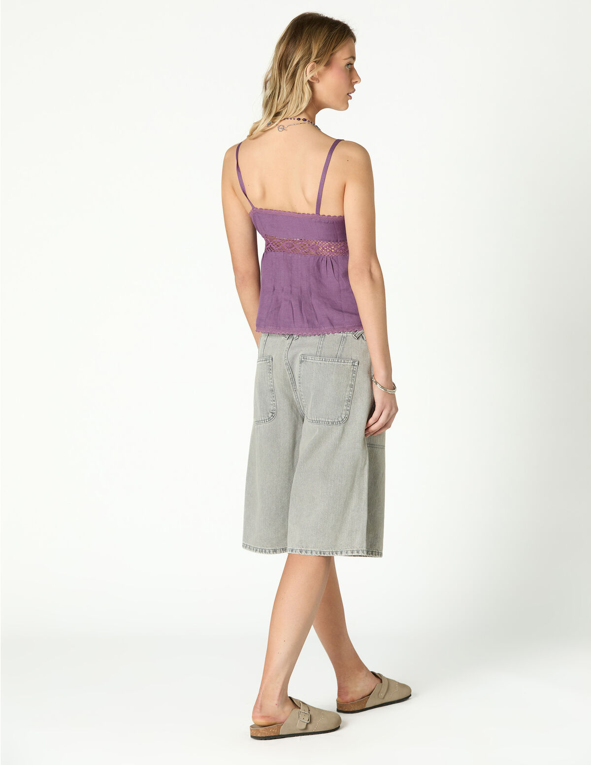 BERMUDAS DENIM &Eacute;CRU