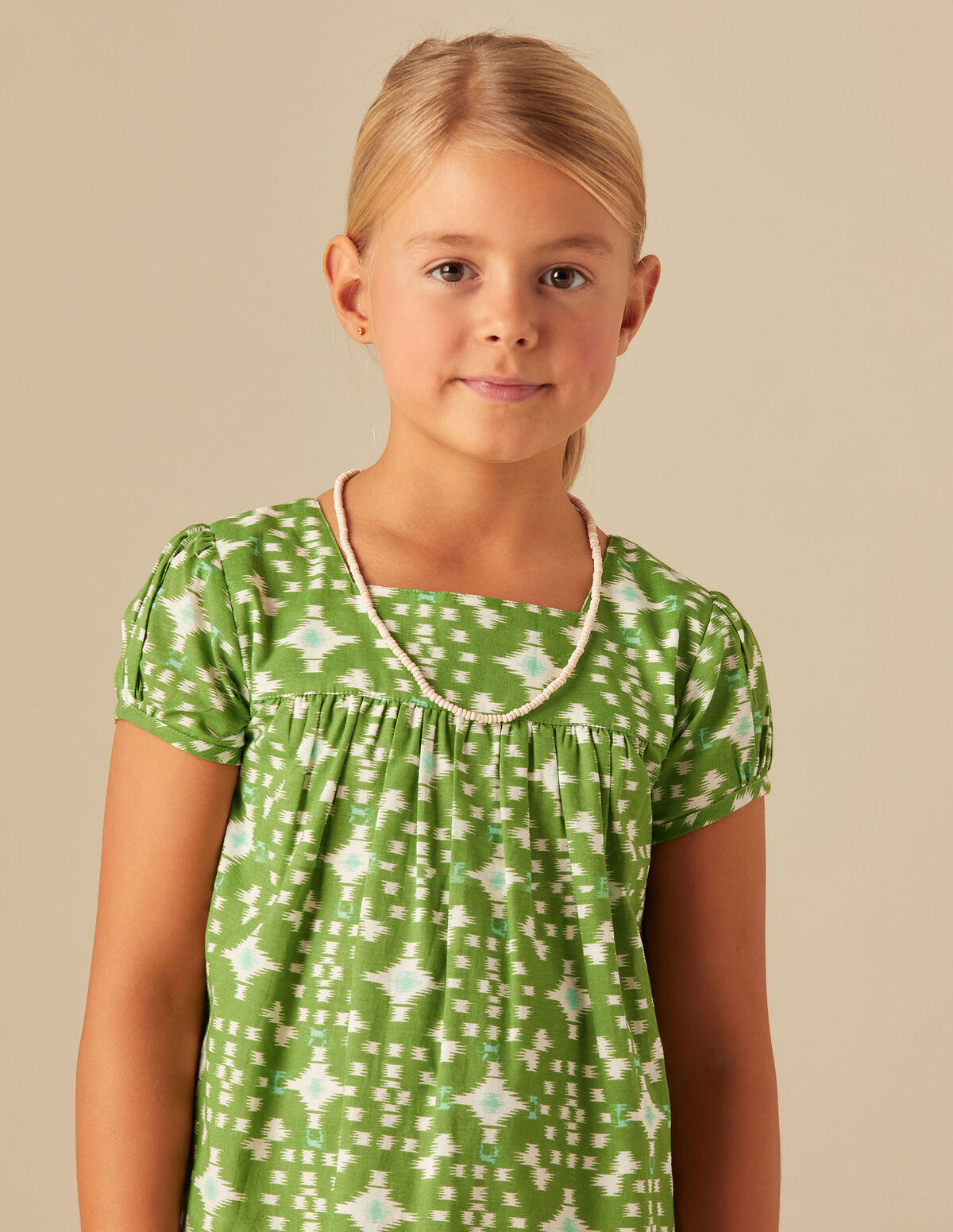ROBE IKAT VERTE