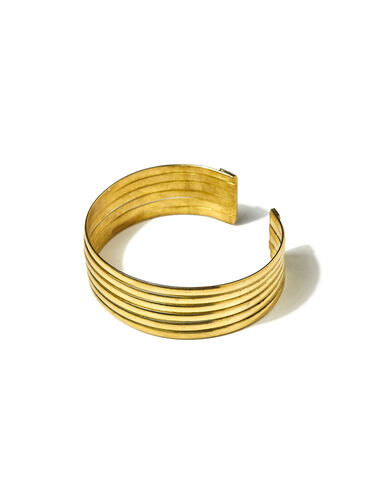Gold spiral bracelet - BLACK NIGHT OUT - Nícoli
