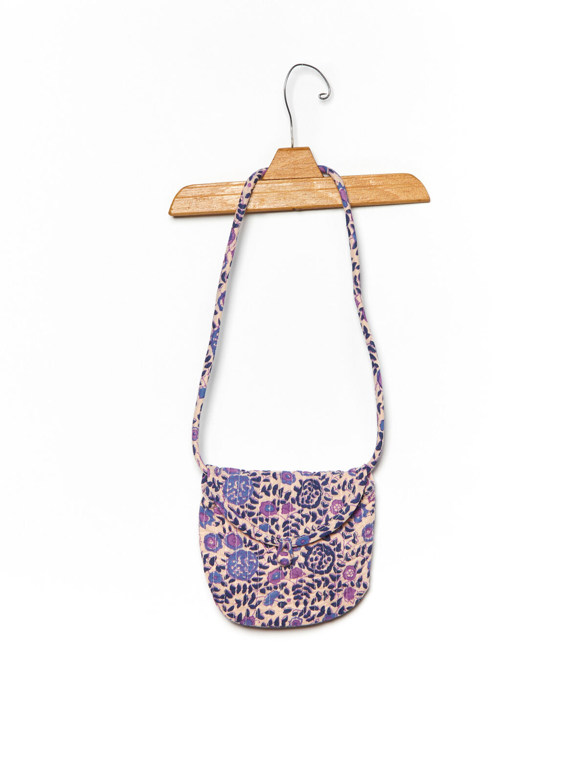 Blue floral round crossbody bag - Happy Mother's Day - Nícoli
