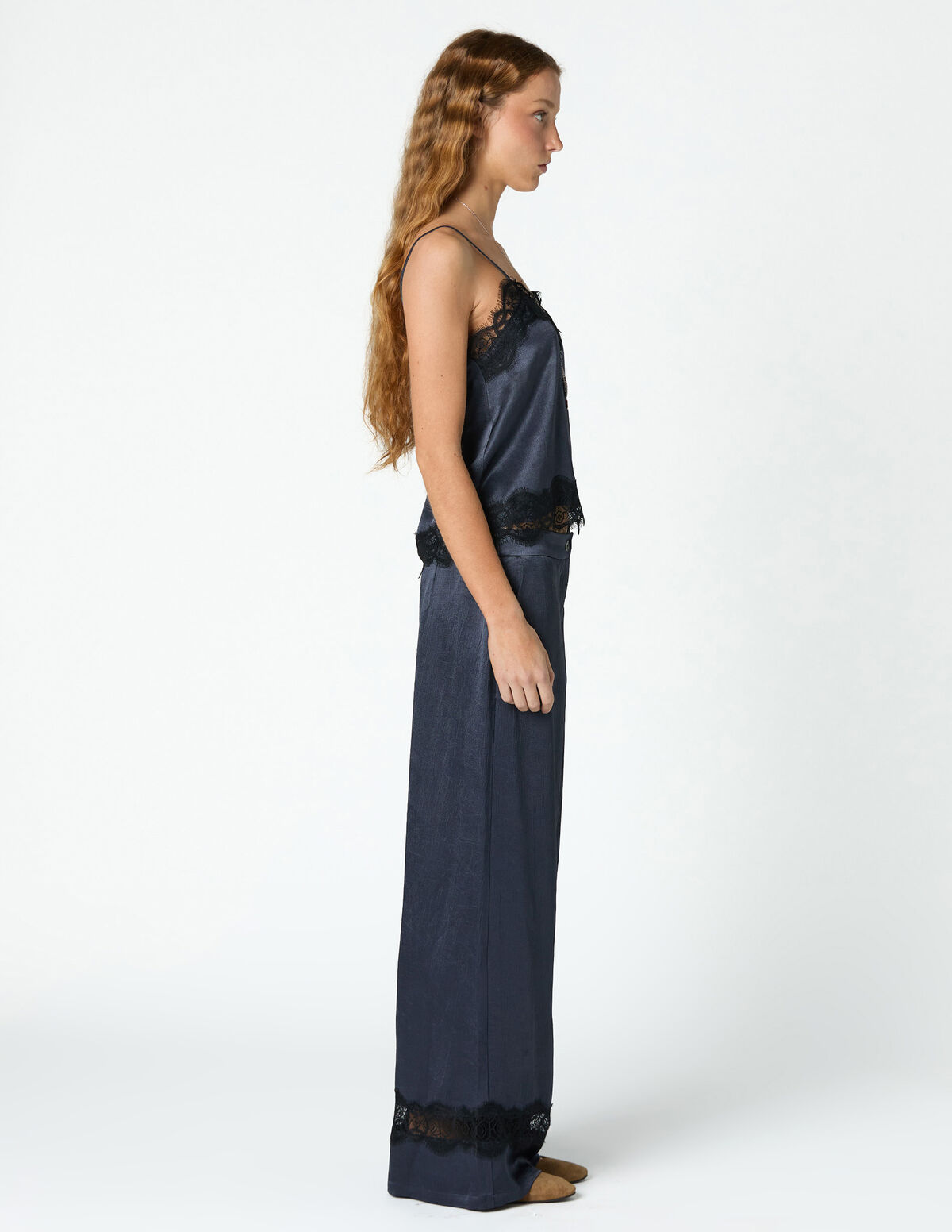 CAL&Ccedil;AS LACE AZUL