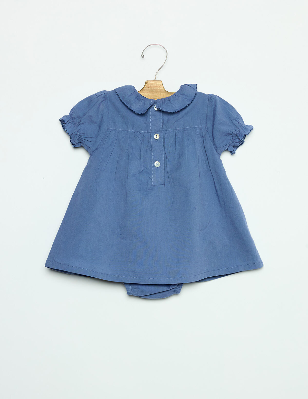 VESTIDO NINHO ANILINE BLUE