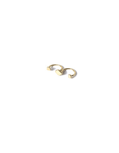 Gold geometric double ring - Jewellery - Nícoli