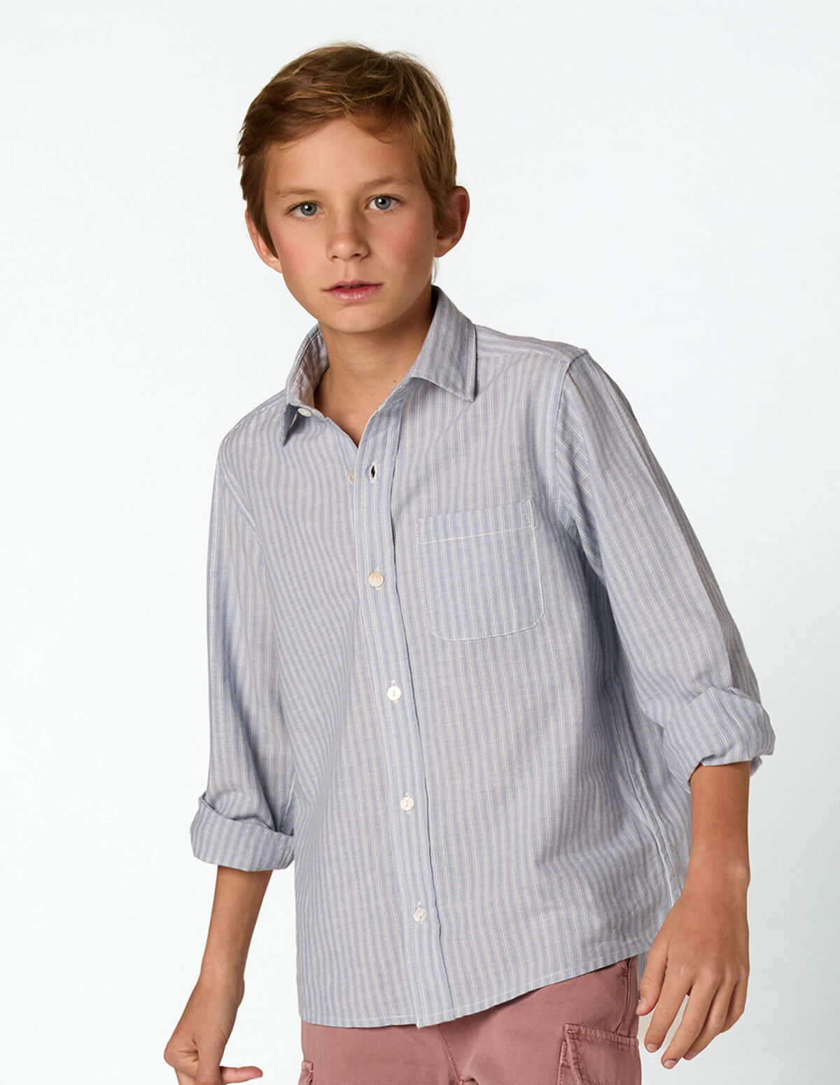 ANILINE BLUE STRIPED SHIRT
