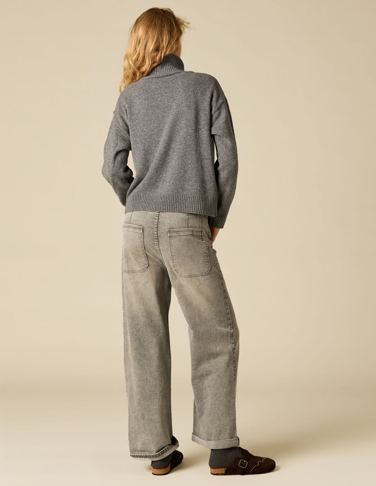 PEBBLE STARS TURTLENECK JUMPER