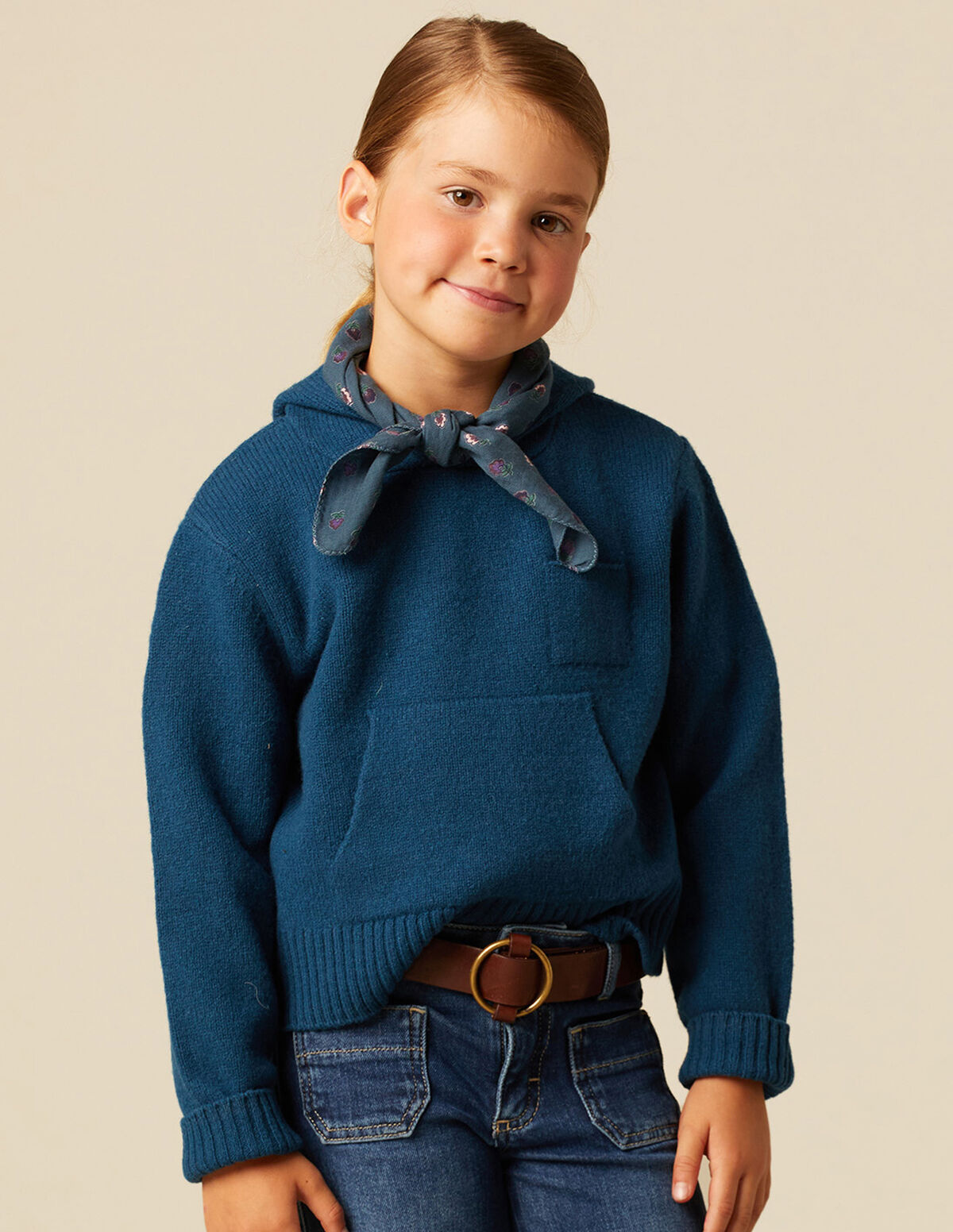 PULL CAPUCHE BLEU NUIT