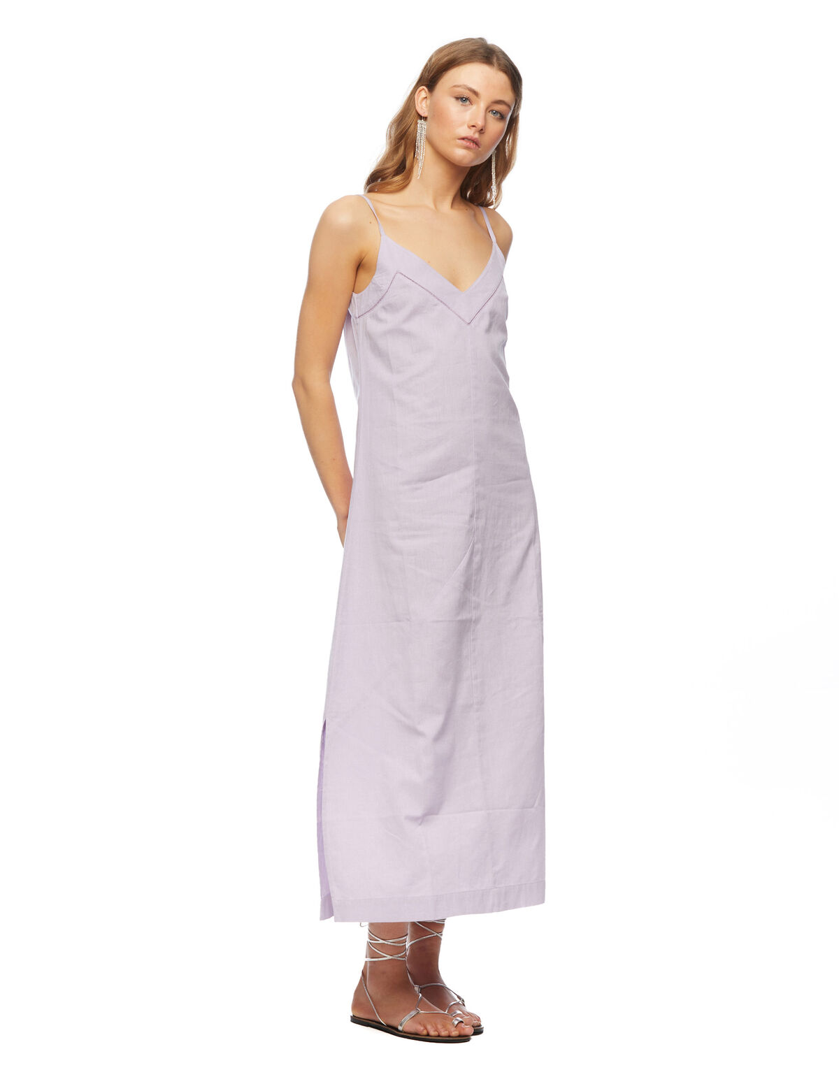 Lilac linen dress - Temporadas Anteriores - Nícoli