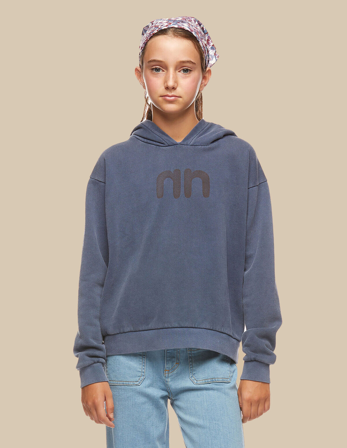 SWEAT-SHIRT BLEU NN CAPUCHE