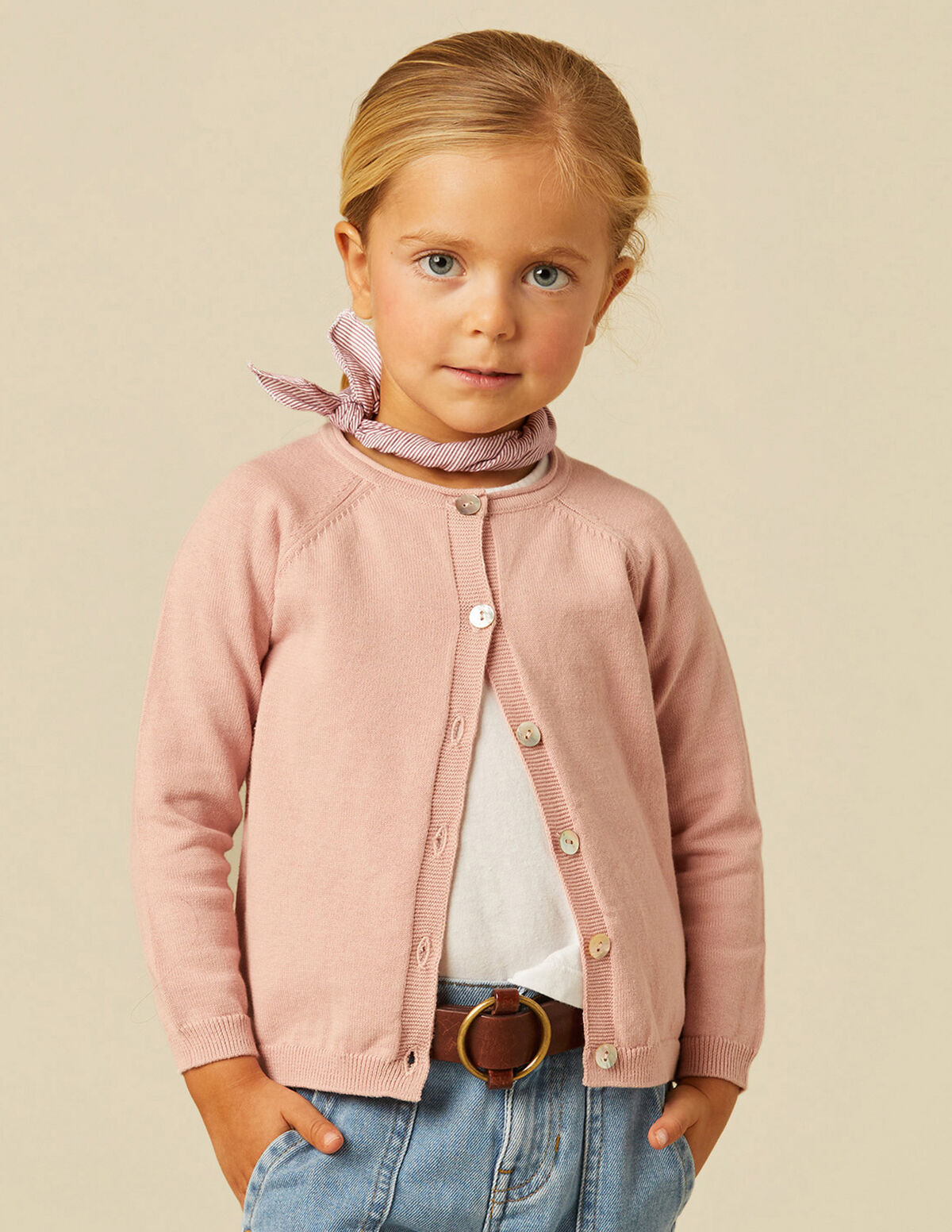 CHAQUETA PUNTO BOTONES AZULÓN