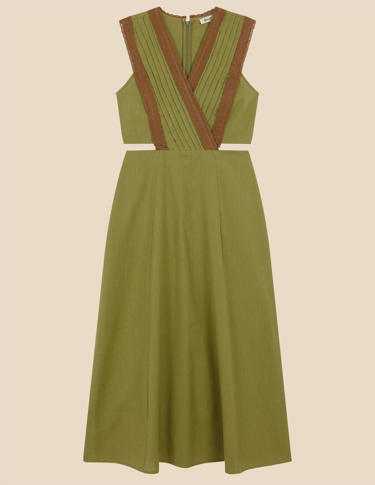 VESTIDO VERDE RENDA WALNUT