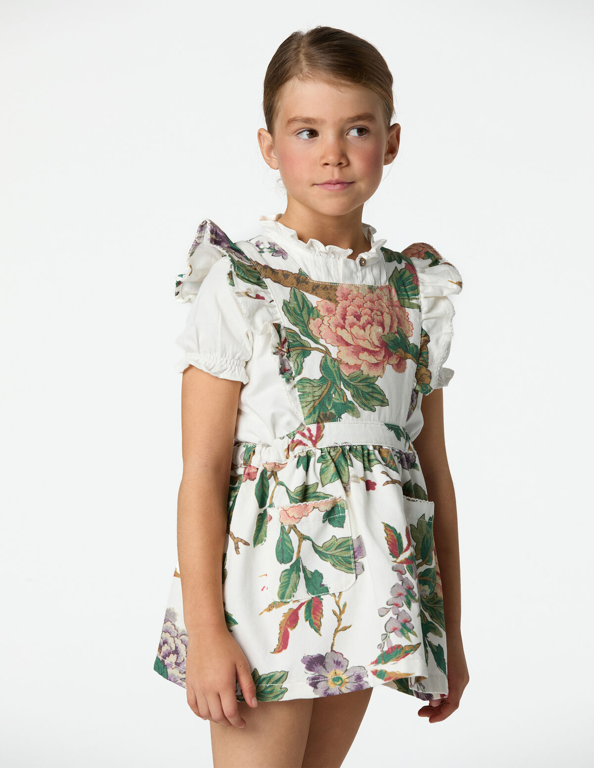 BOTANIC PRINT PINAFORE DRESS