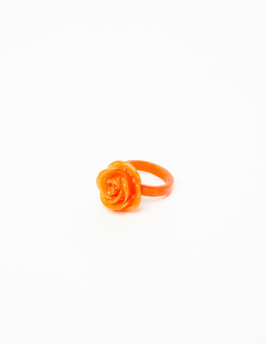 Anillo flor naranja - Bisutería - Nícoli