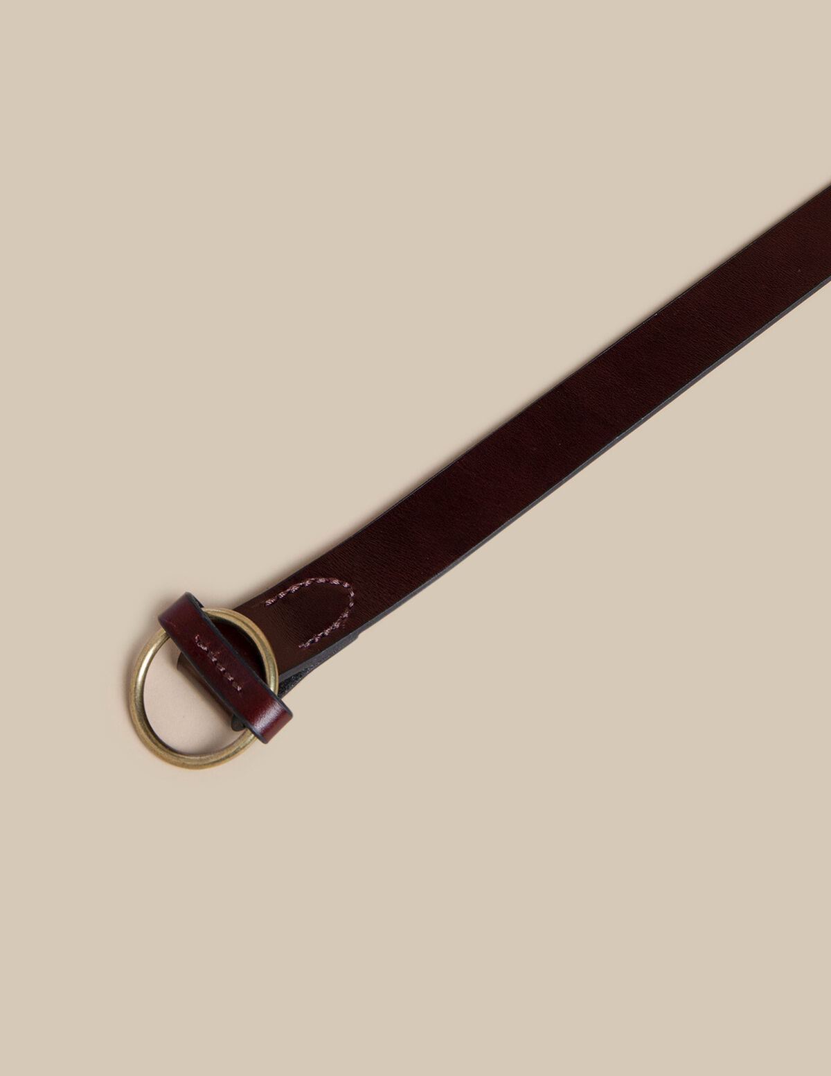 BROWN ROUND BUCKLE BELT
