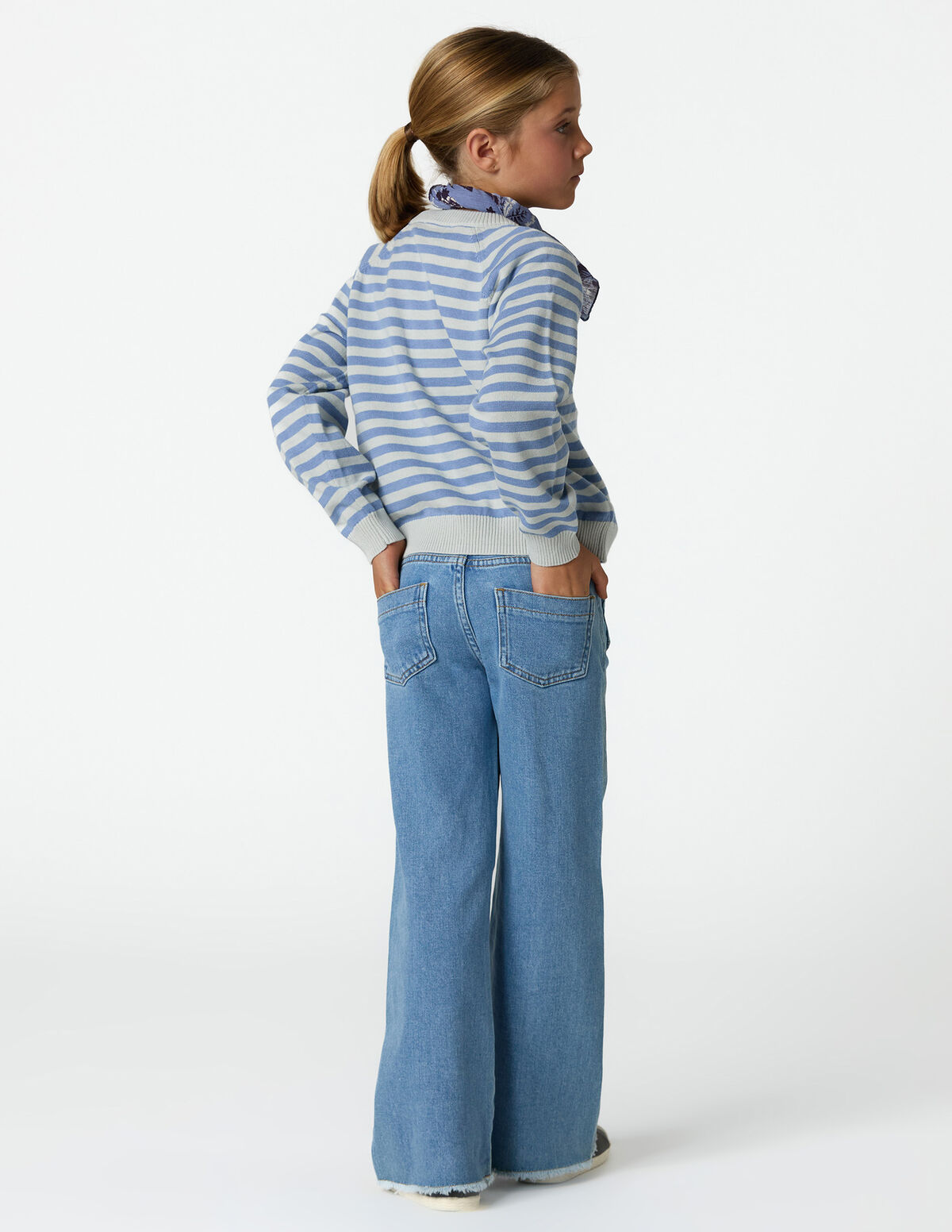 BLUE CROSS-POCKET TROUSERS