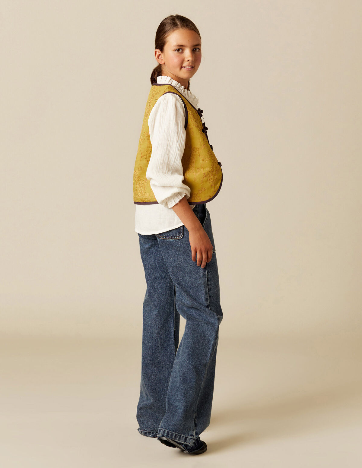 MUSTARD PAISLEY WAISTCOAT