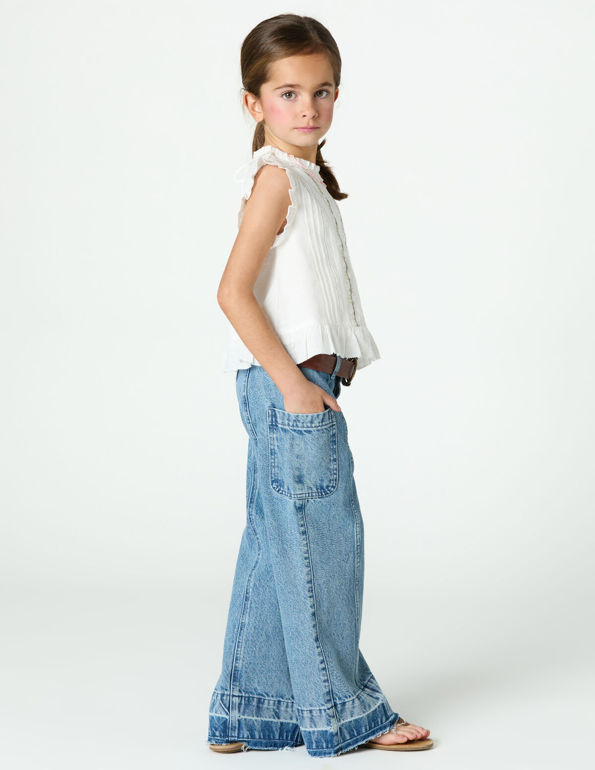 FLOWER EMBROIDERED SHIRT