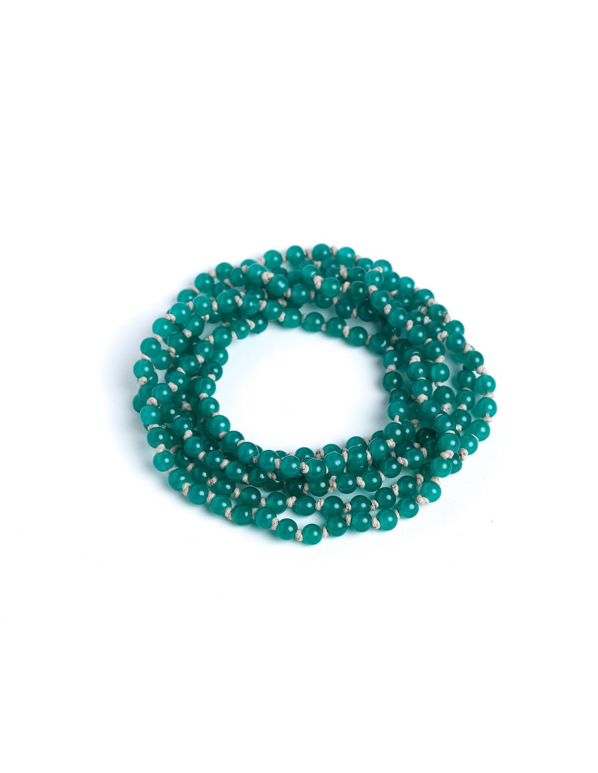 COLLAR BEADS CRISTAL AZULES