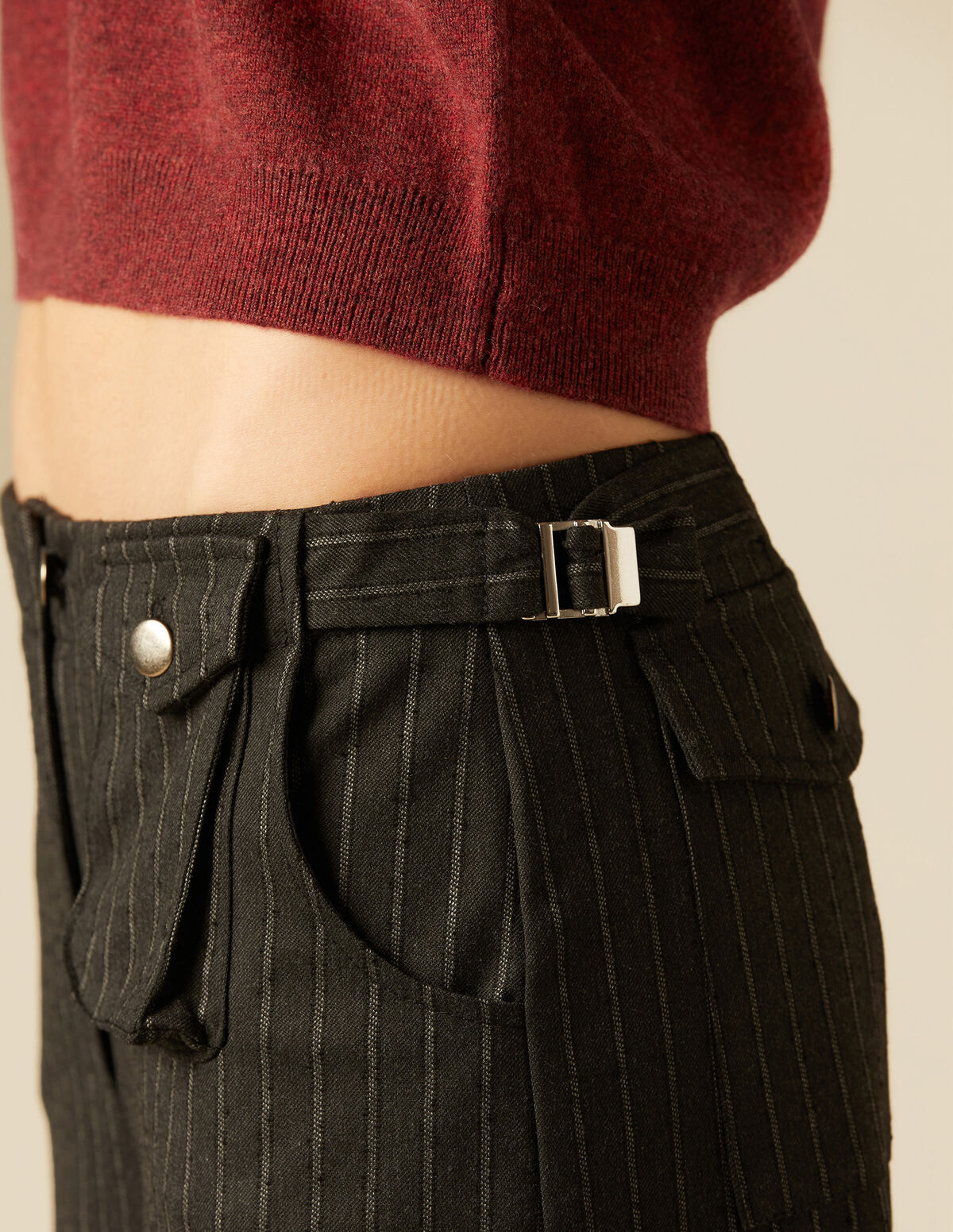 BLUE STRIPED TROUSERS 