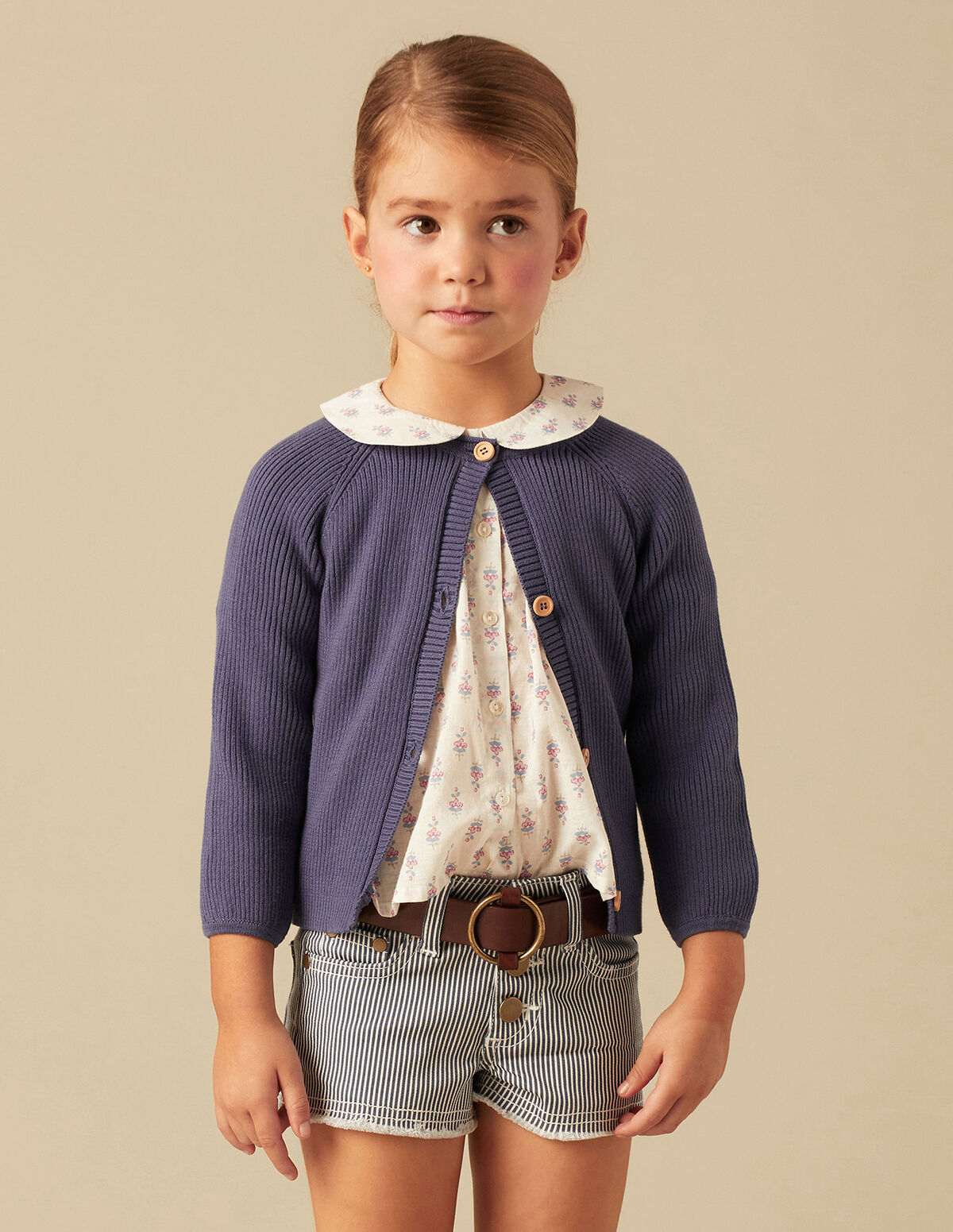 VESTE CÔTELÉE BLEUE