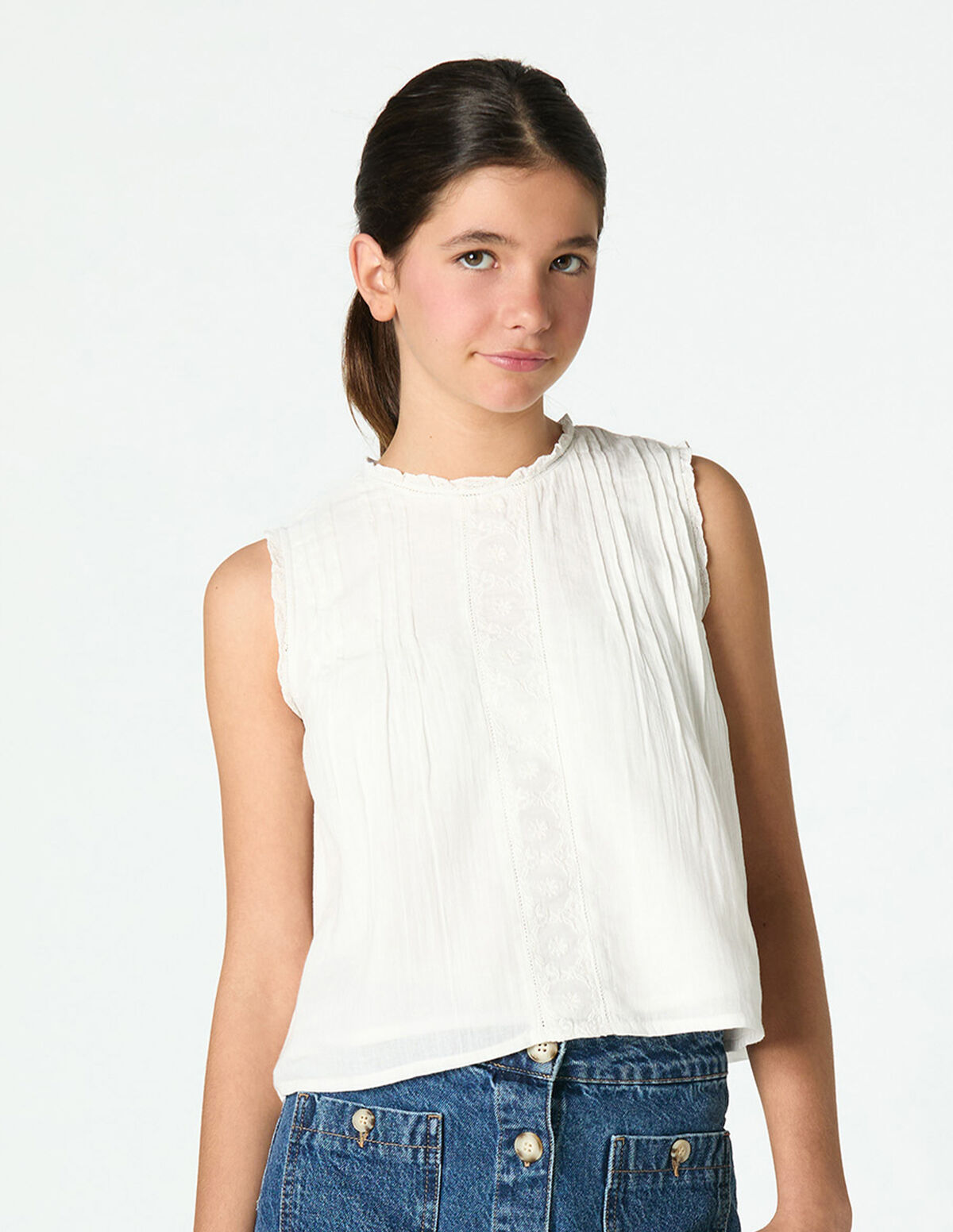 TOP NERVURAS ANTRACITE