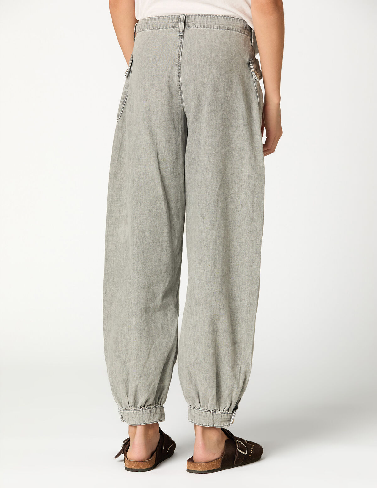 GREY SAROUEL TROUSERS