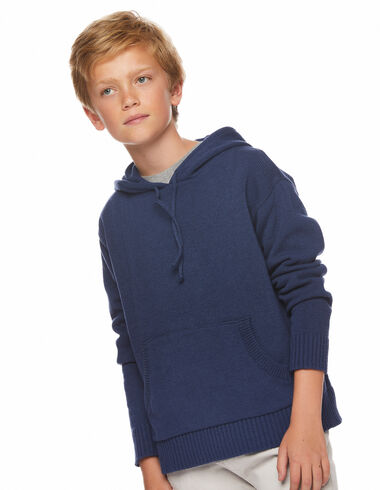 Blue hooded jumper - View all > - Nícoli