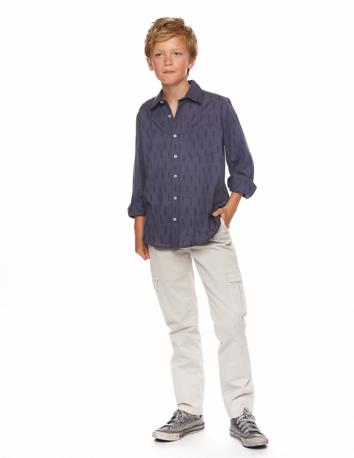 Pantalon cargo bleu foncé