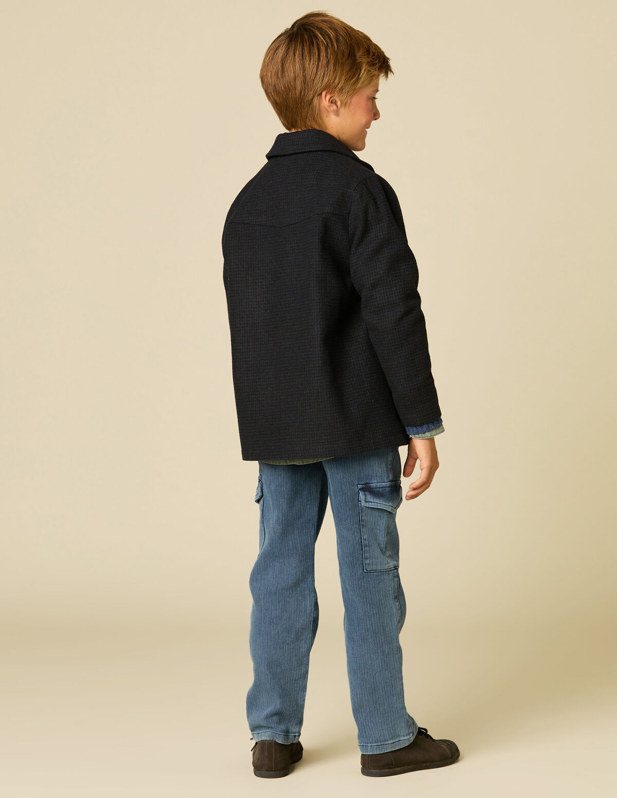 DENIM CORDUROY TROUSERS