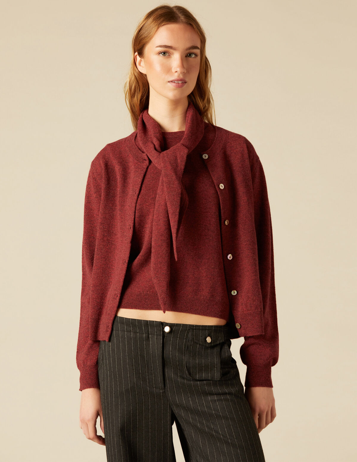 RUSSET KNIT CARDIGAN