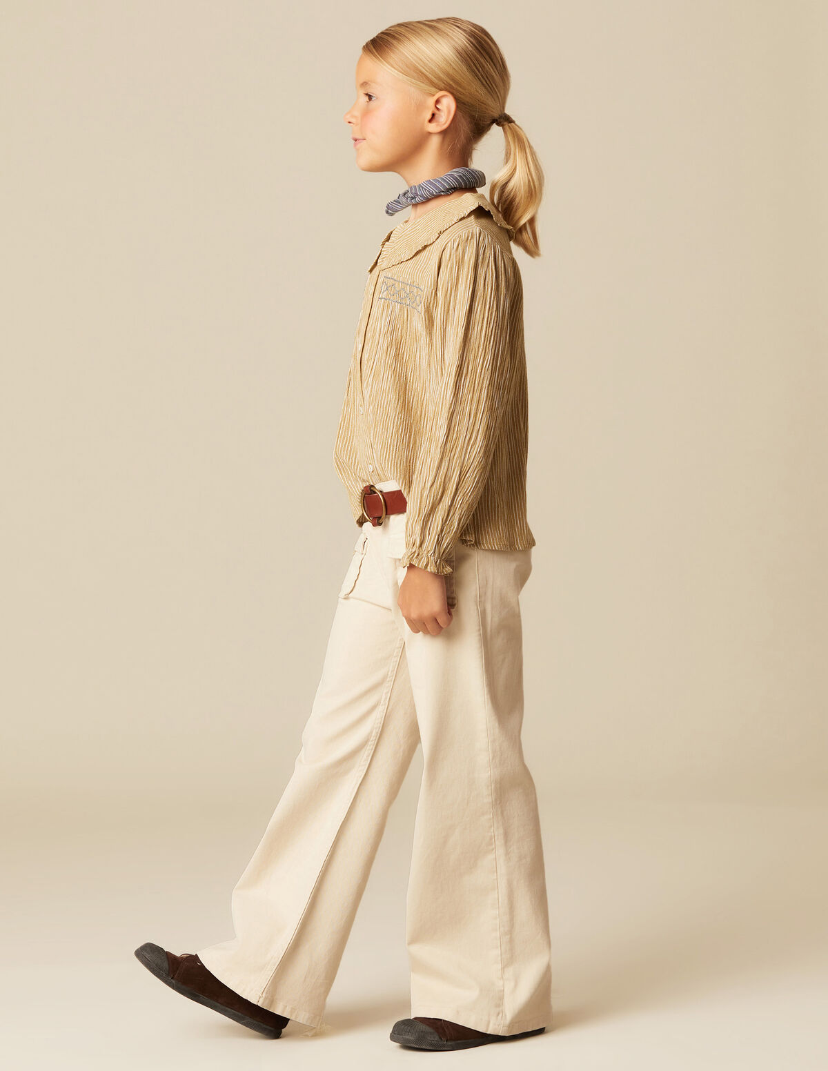 CAMISA RAYA MOSTAZA NIDOS